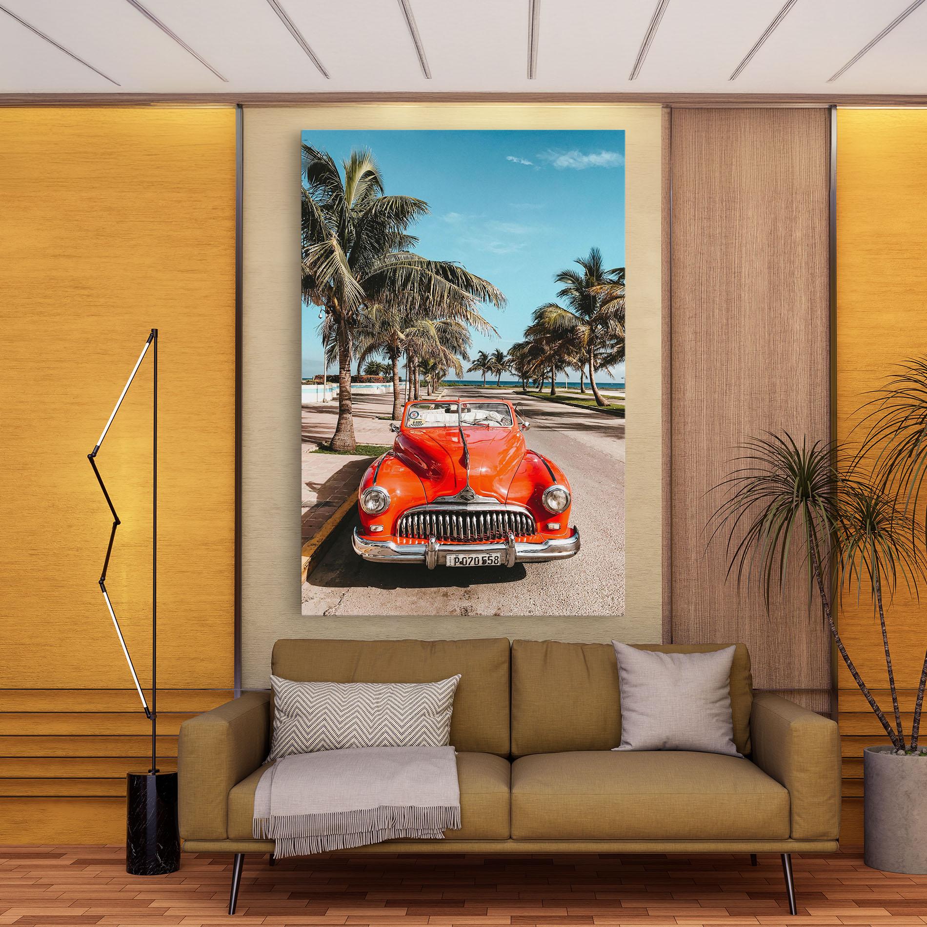 Картина на платно Red Summer Car mockup 9