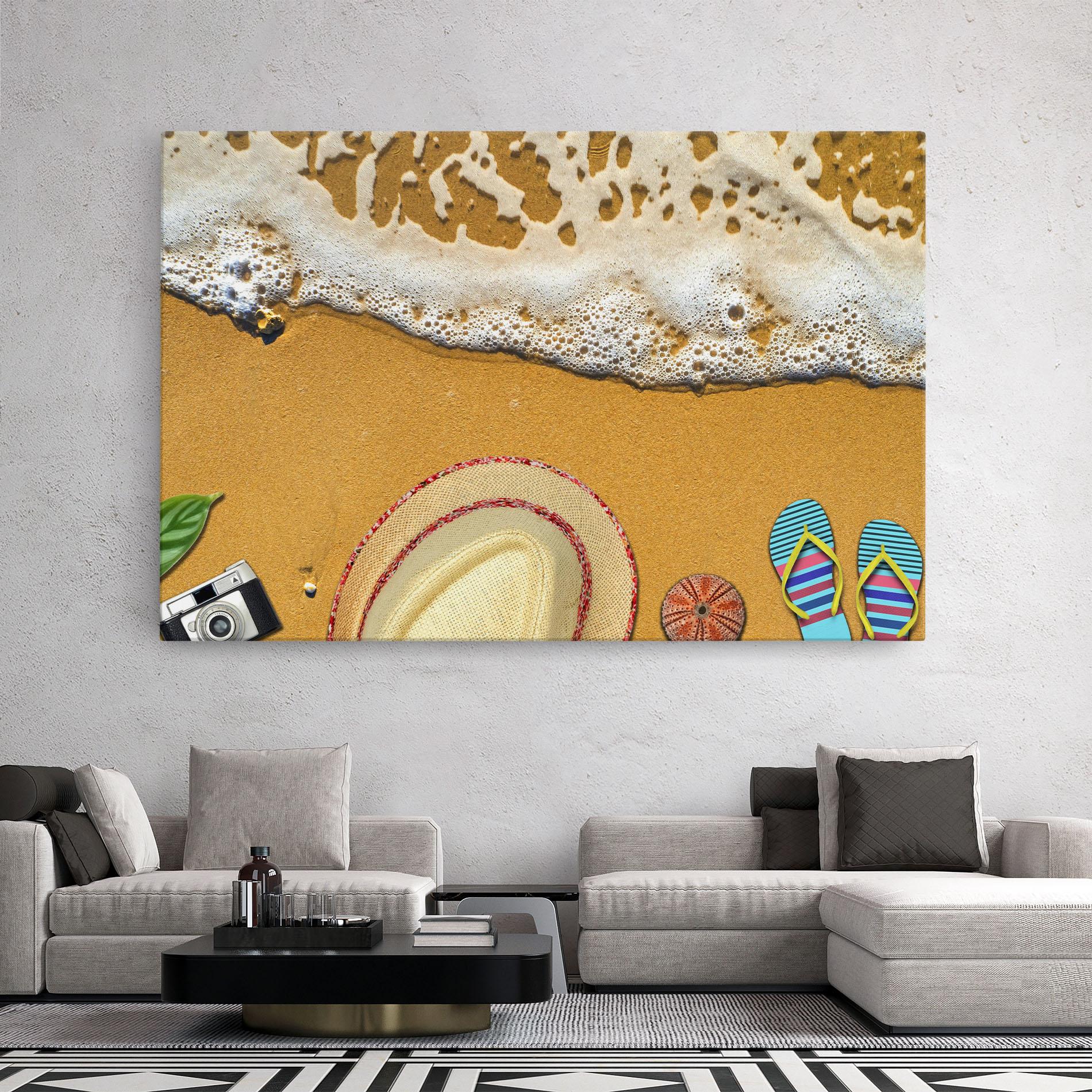 Картина на платно Beach Accessories mockup 2