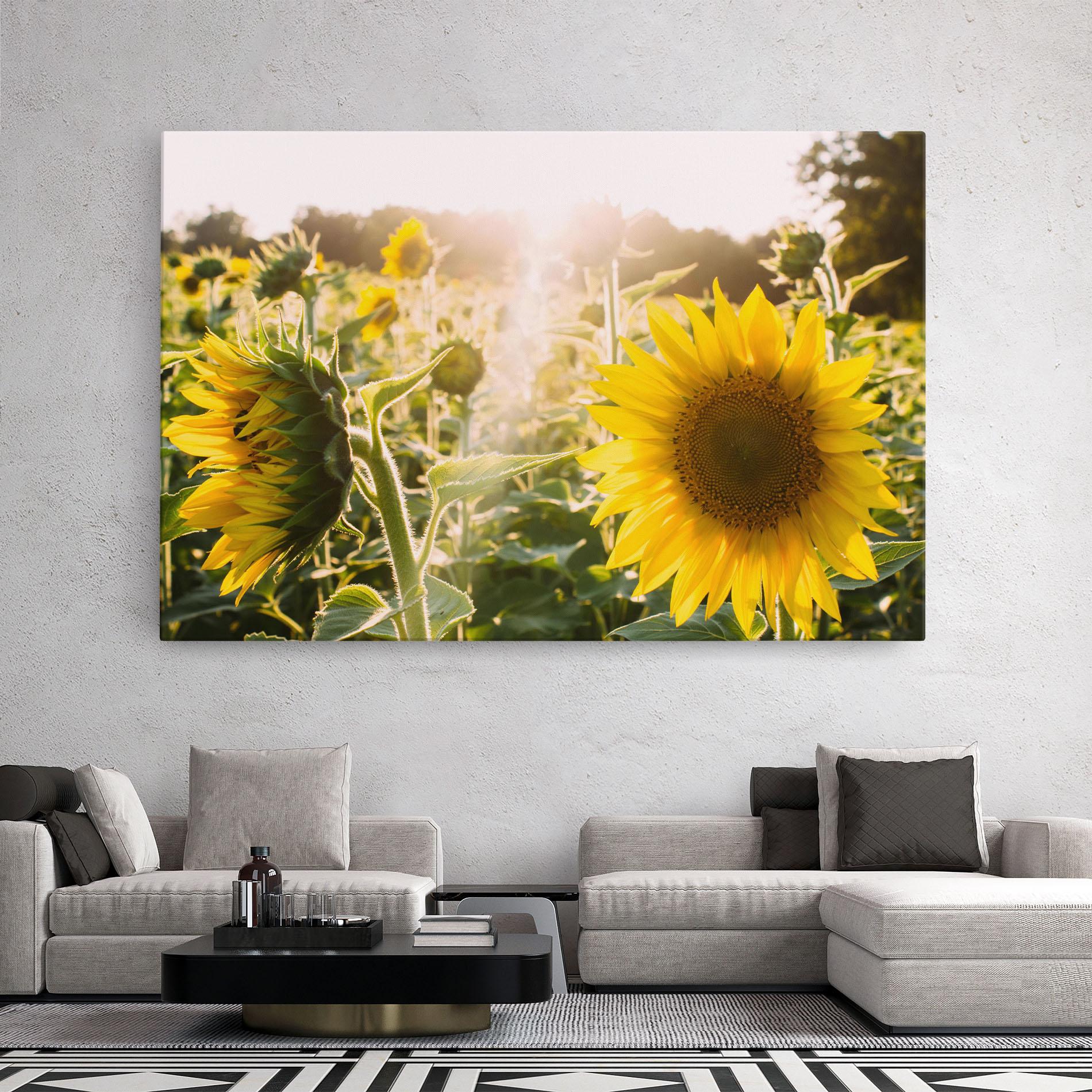 Картина на платно Yellow Sun Flower mockup 2