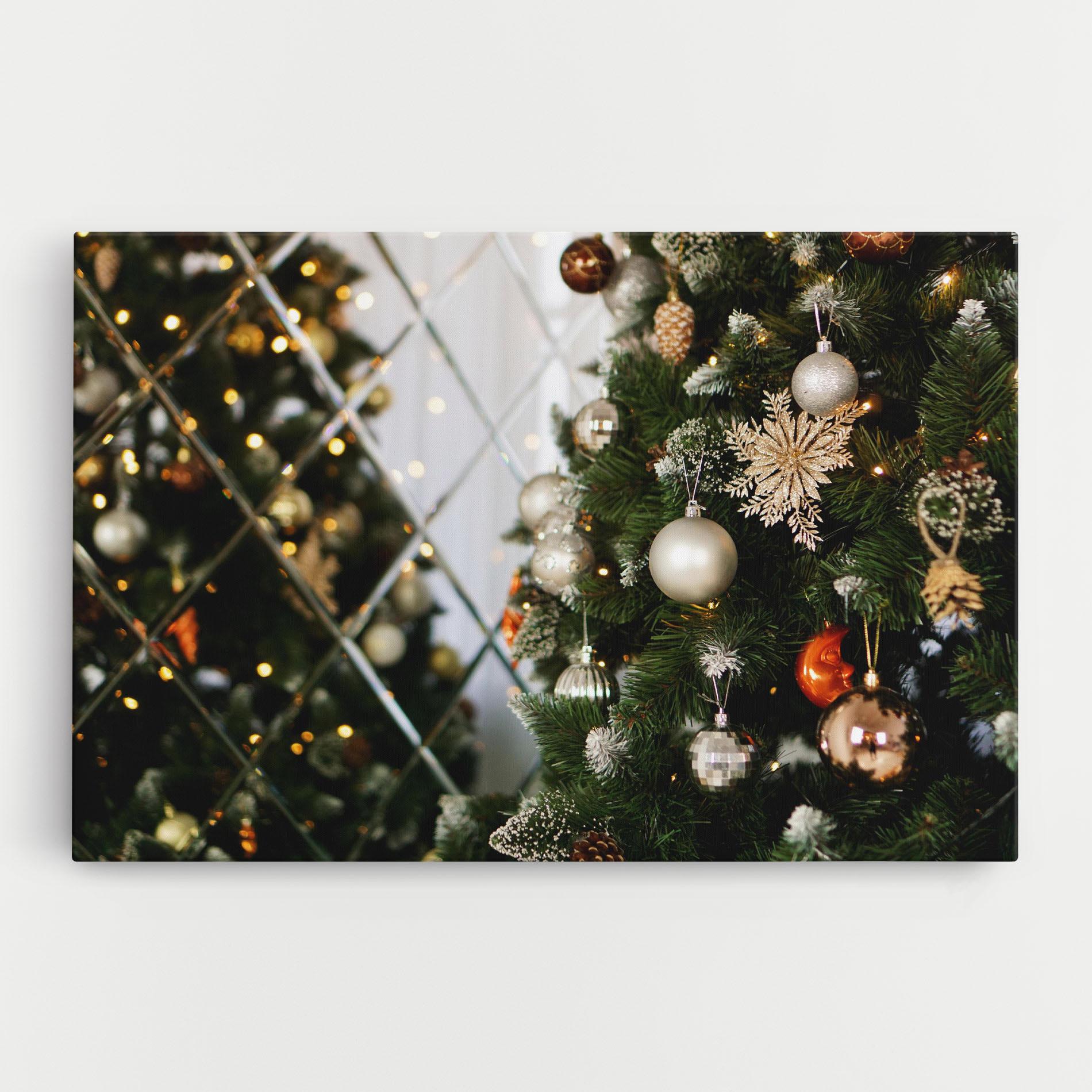 Картина на платно Christmas Decor Tree mockup 0