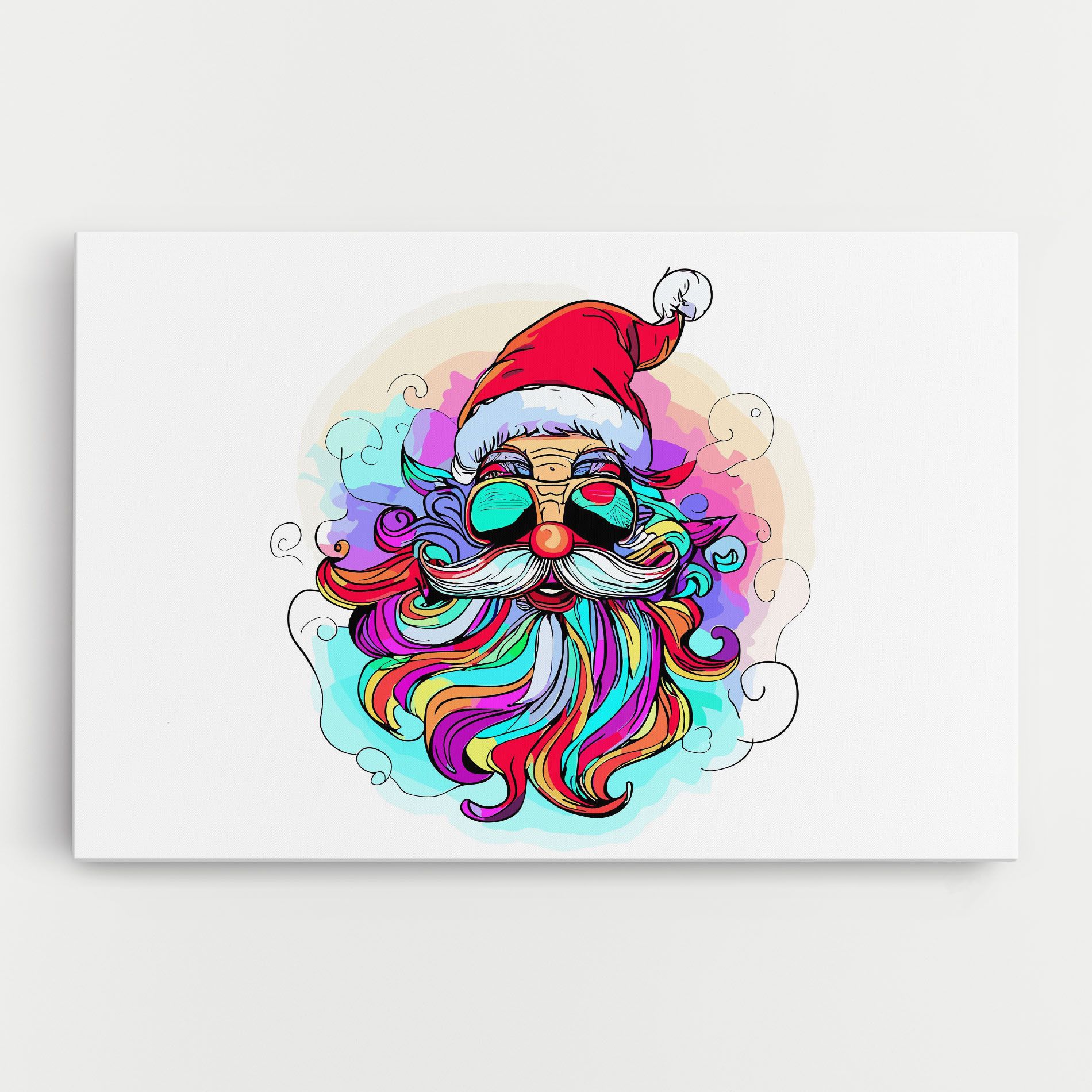 Colorful Santa mockup 0