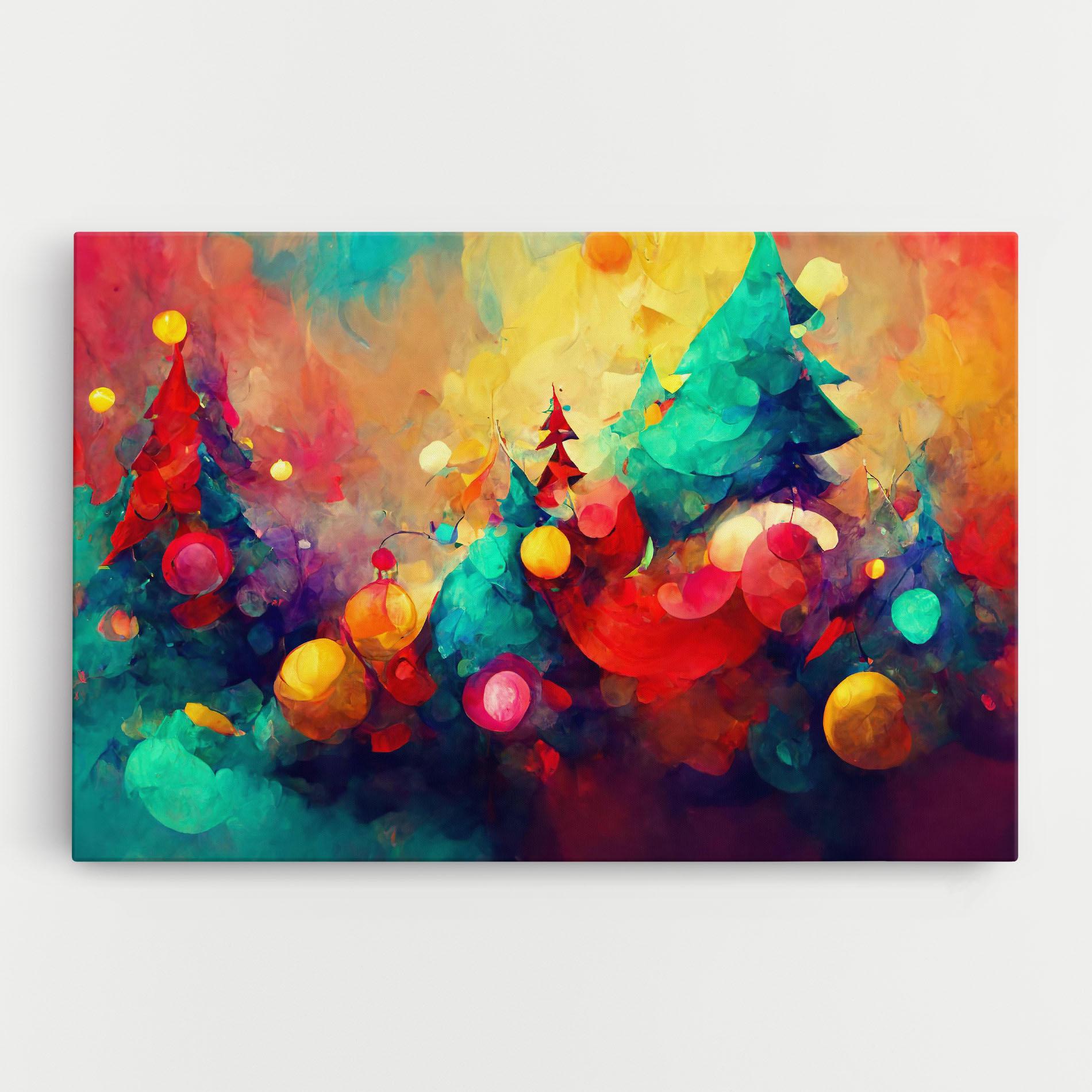 Картина на платно Colorfull Winter mockup 0