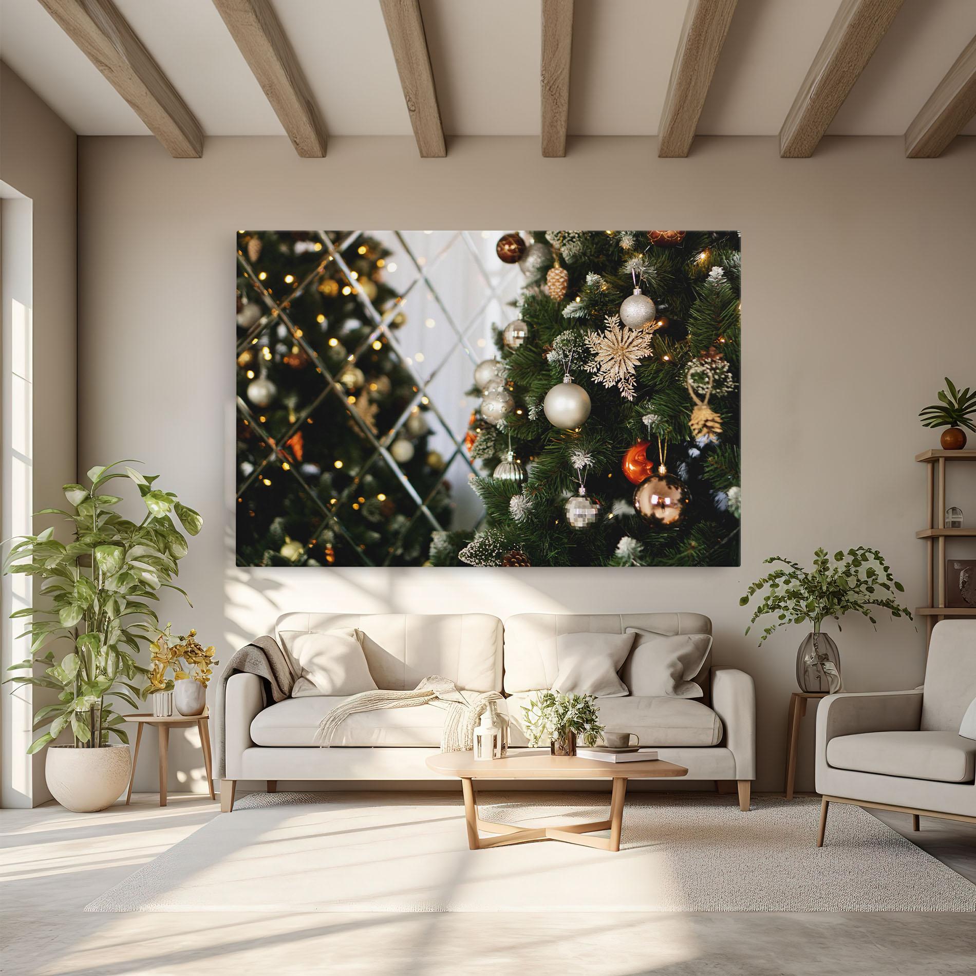 Картина на платно Christmas Decor Tree mockup 6