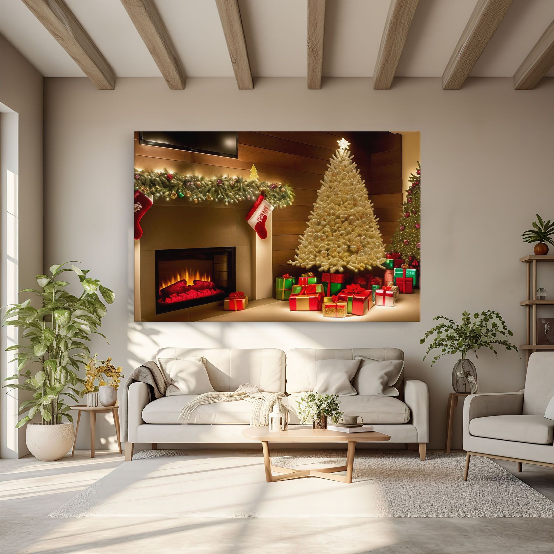 Decorated Christmas Tree mockup 6