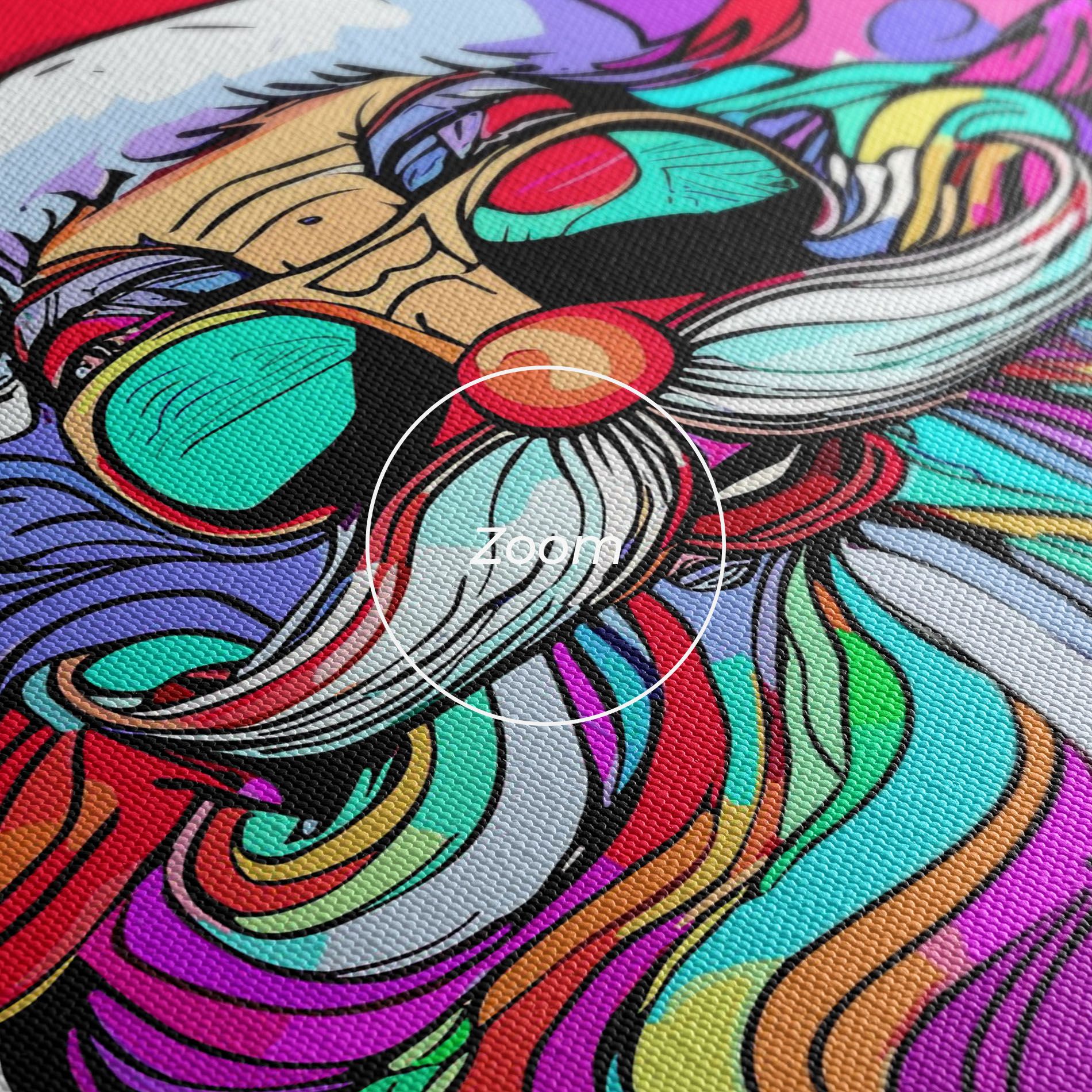 Colorful Santa mockup 3