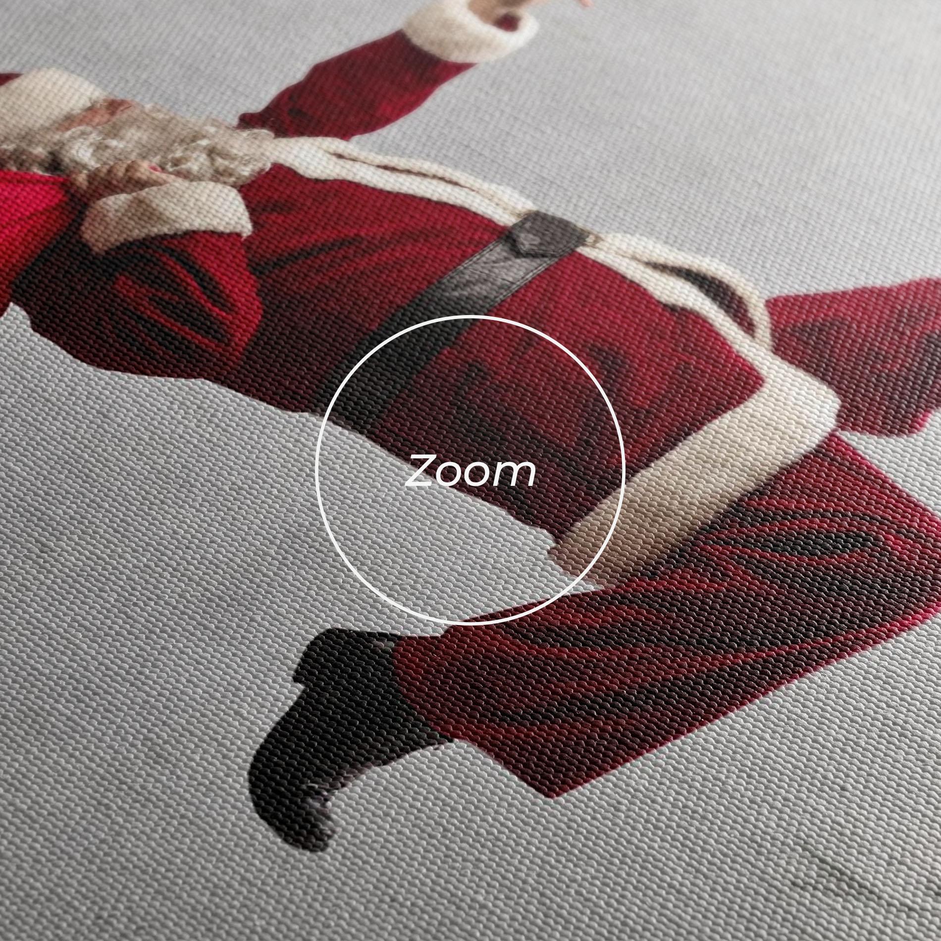Картина на платно Santa Claus Jumping mockup 3