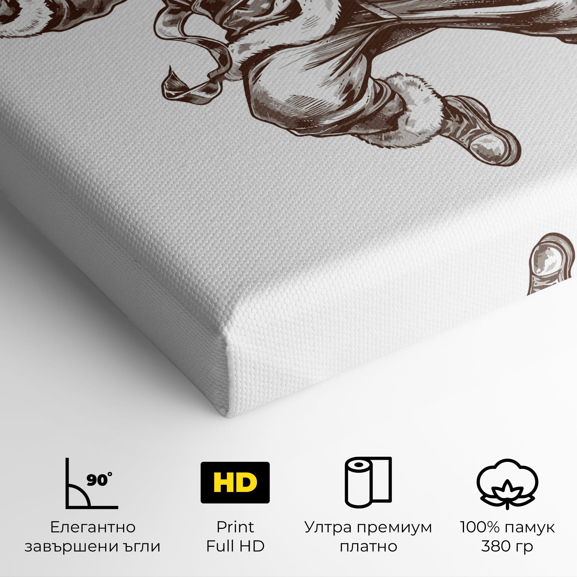 Картина на платно Santa Ok mockup 4