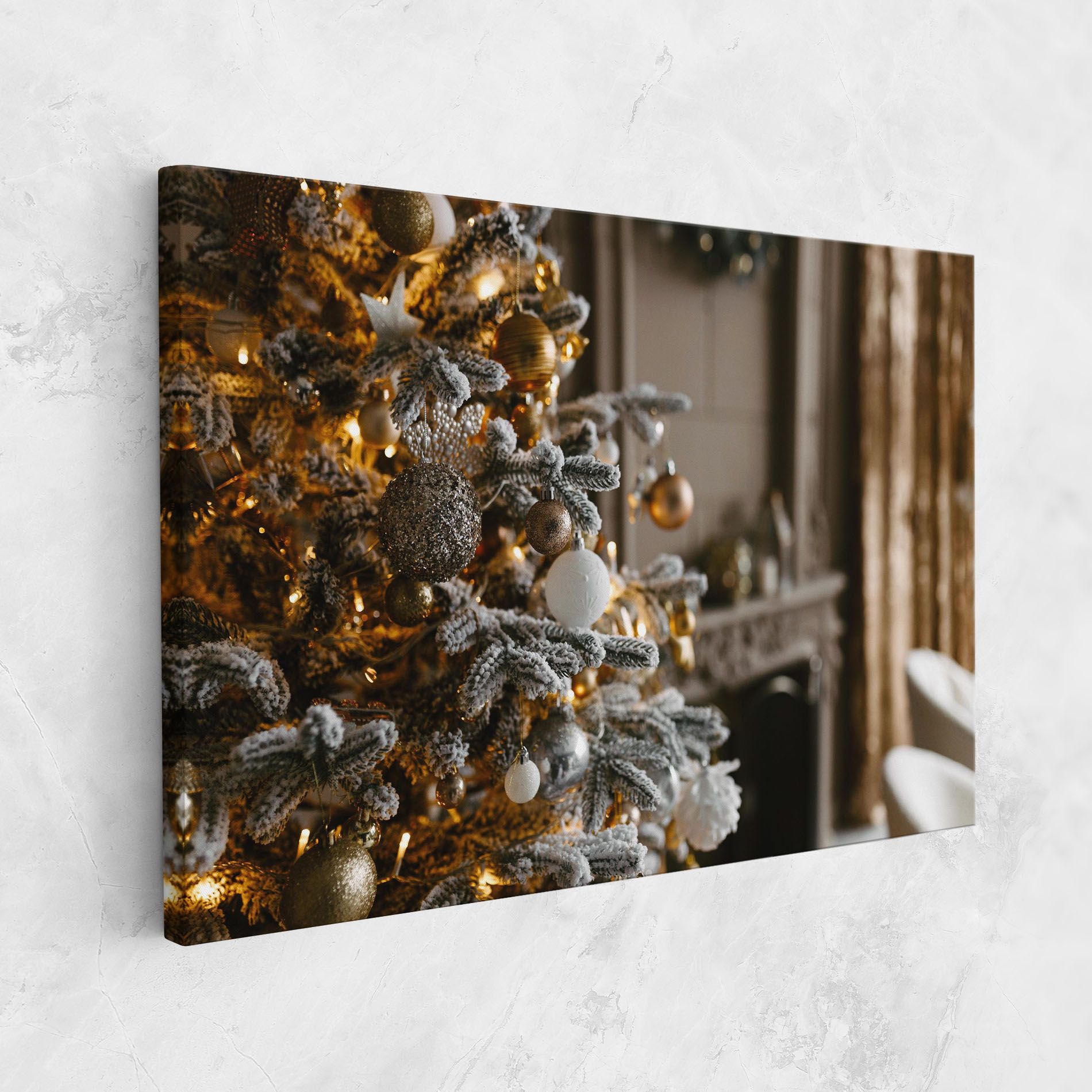 Gold Christmas Decorations mockup 1