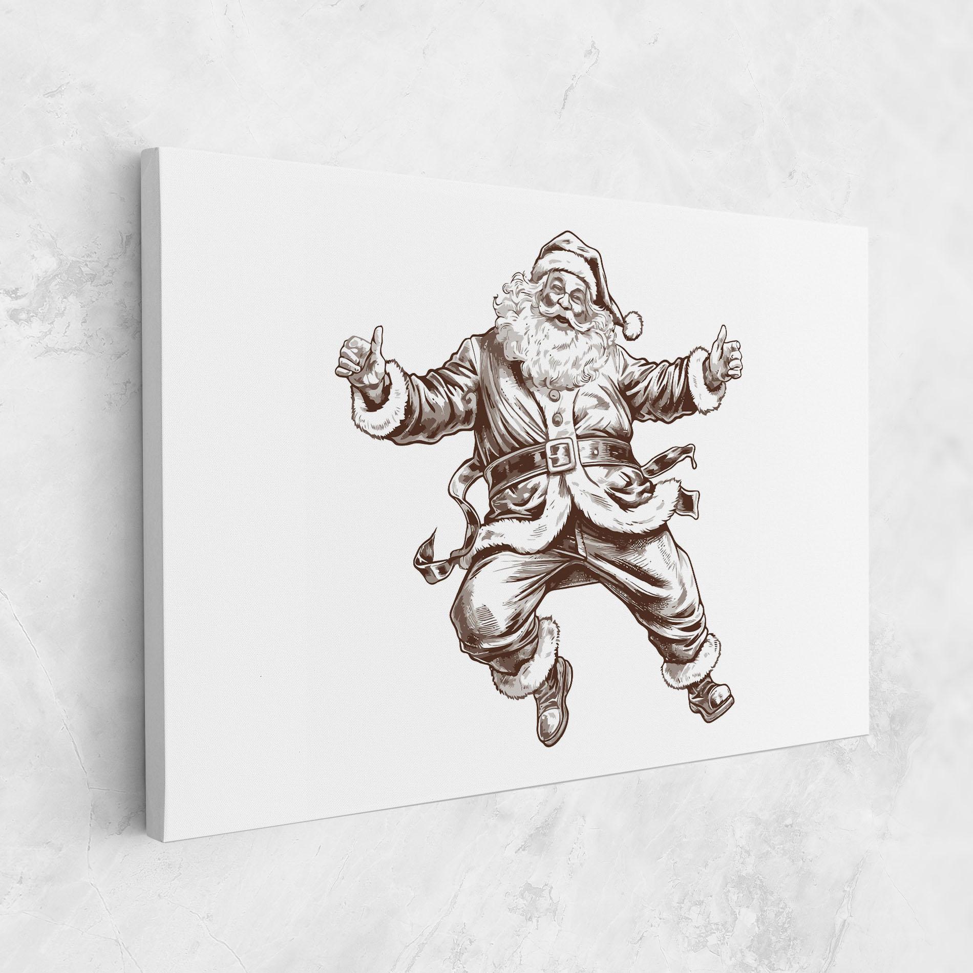 Картина на платно Santa Ok mockup 1