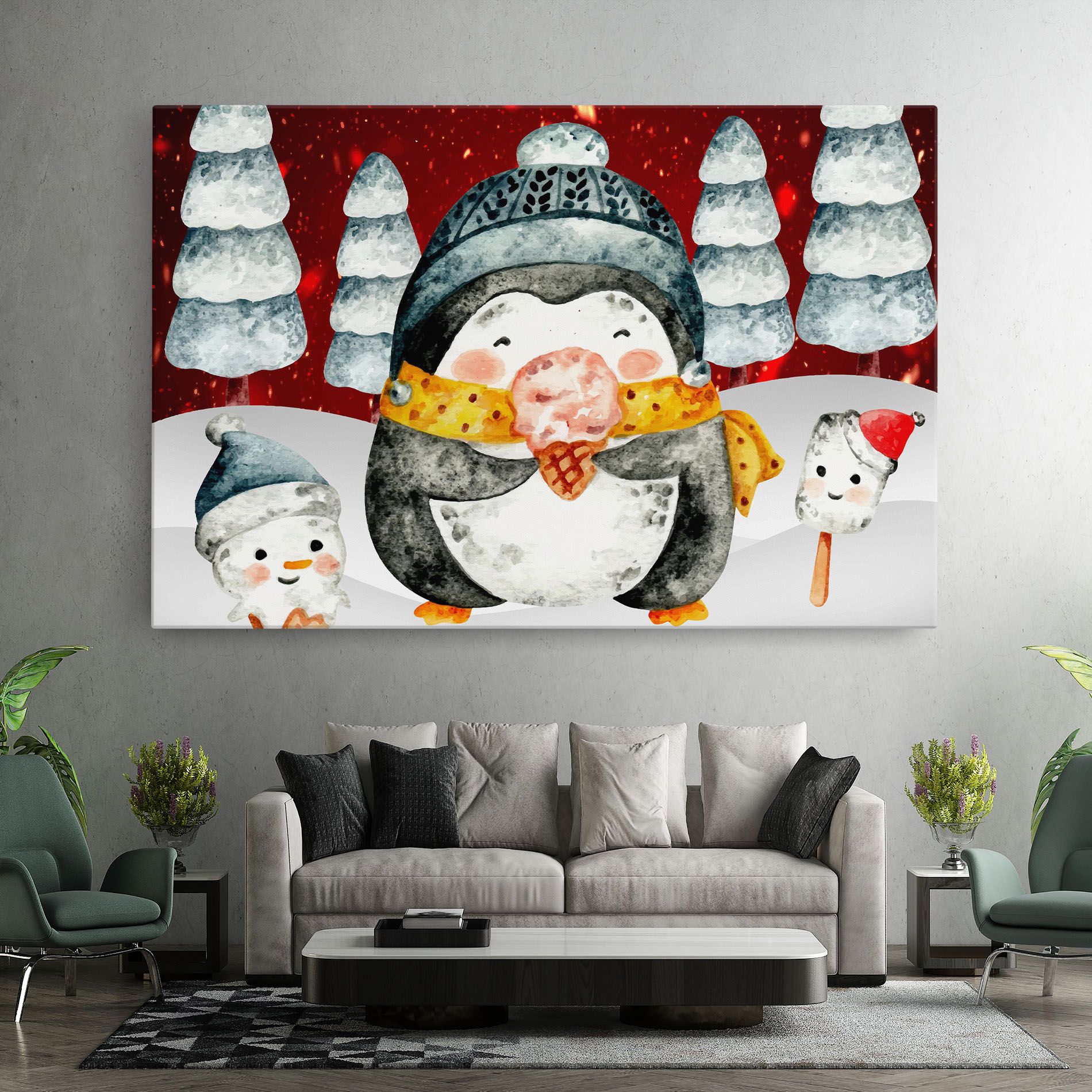 Yellow Pinguin mockup 7