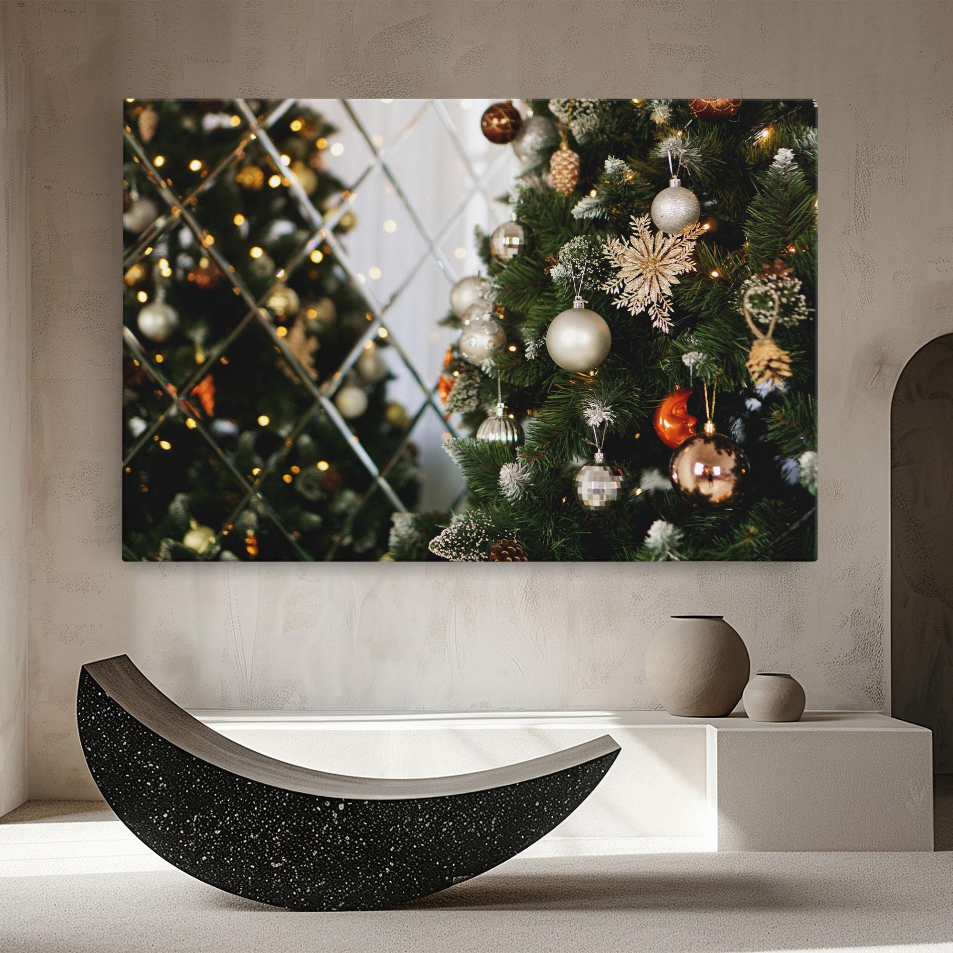 Картина на платно Christmas Decor Tree mockup 8