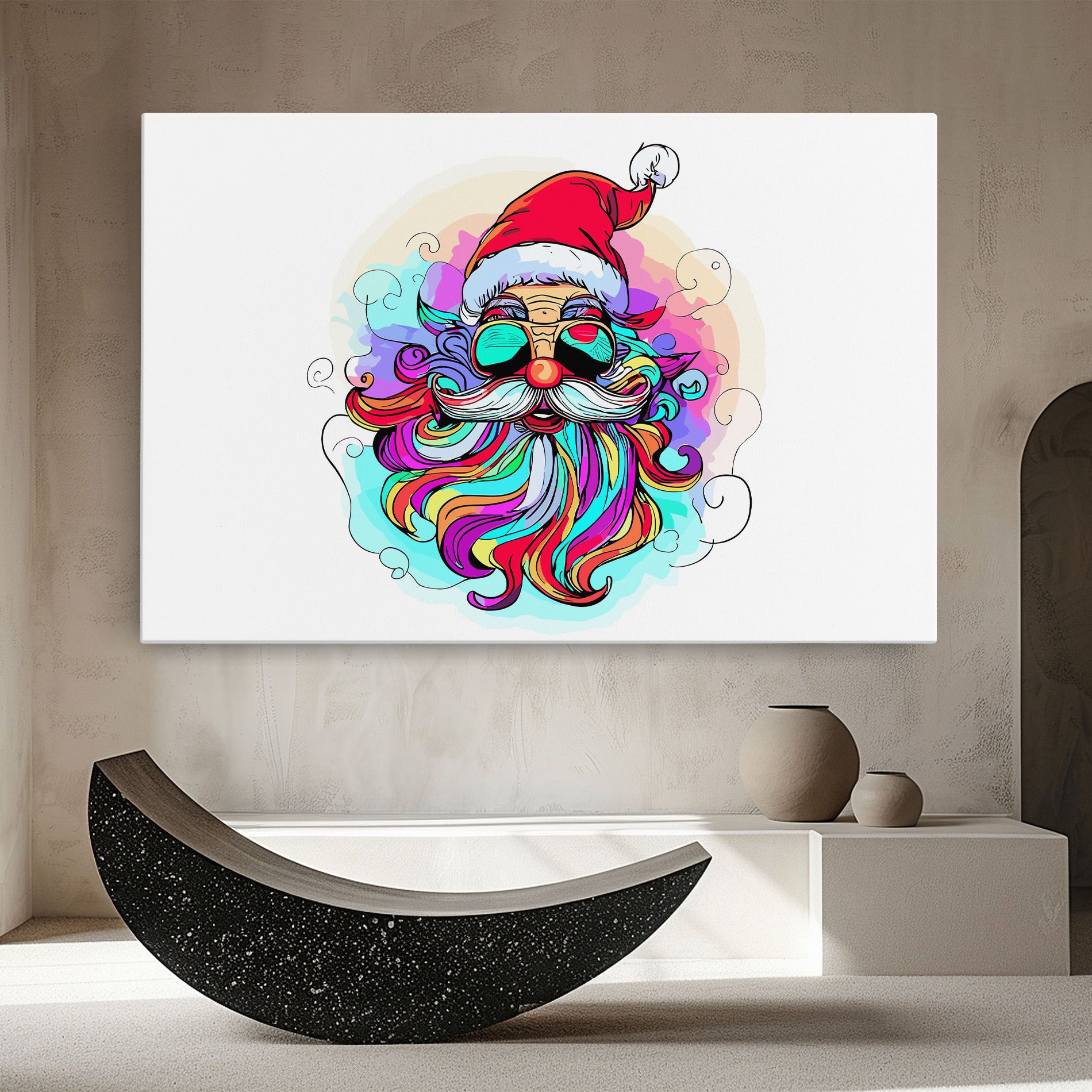 Colorful Santa mockup 8