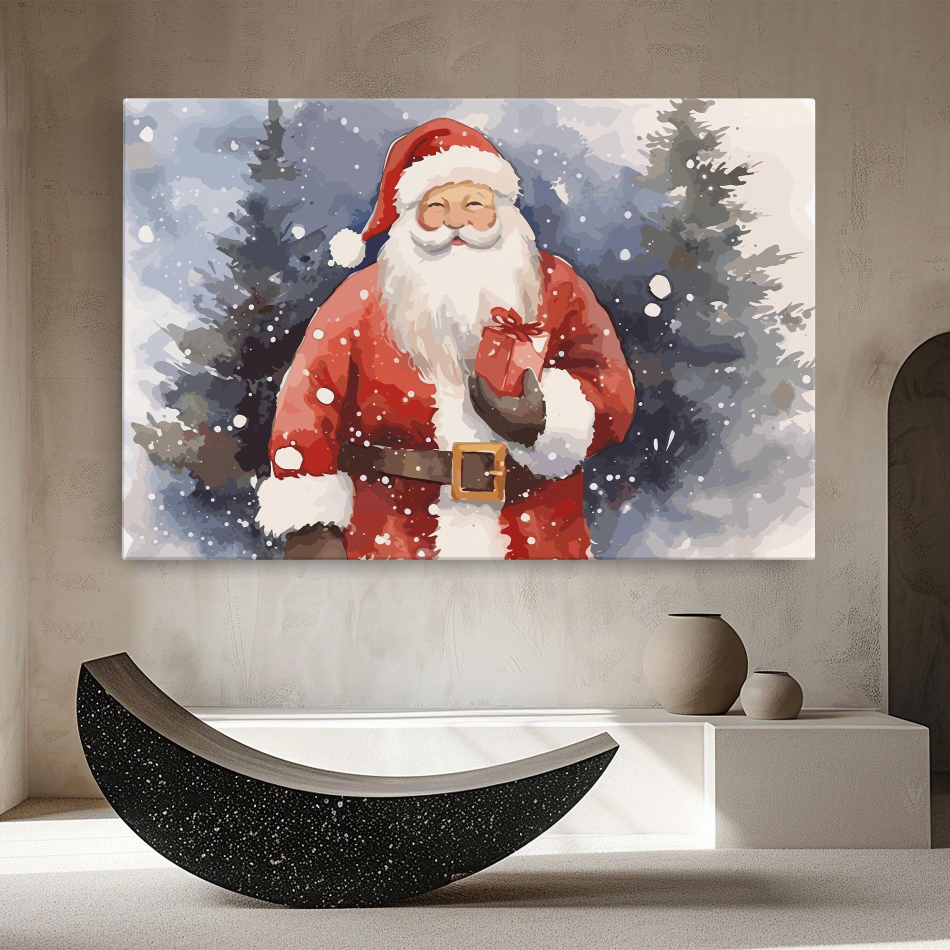 Картина на платно Holding Gift mockup 8