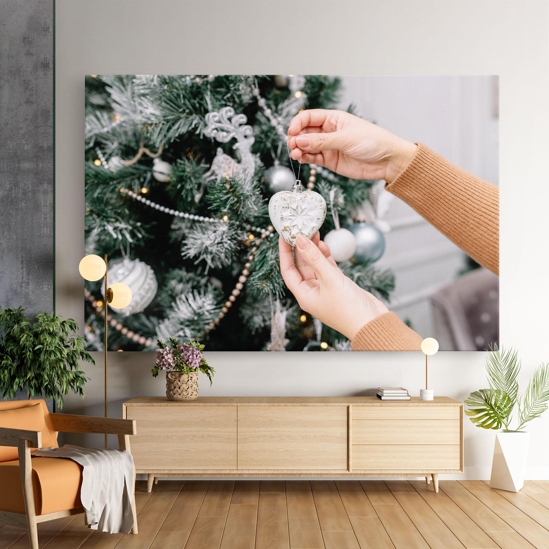 Картина на платно Christmas Decorations mockup 9