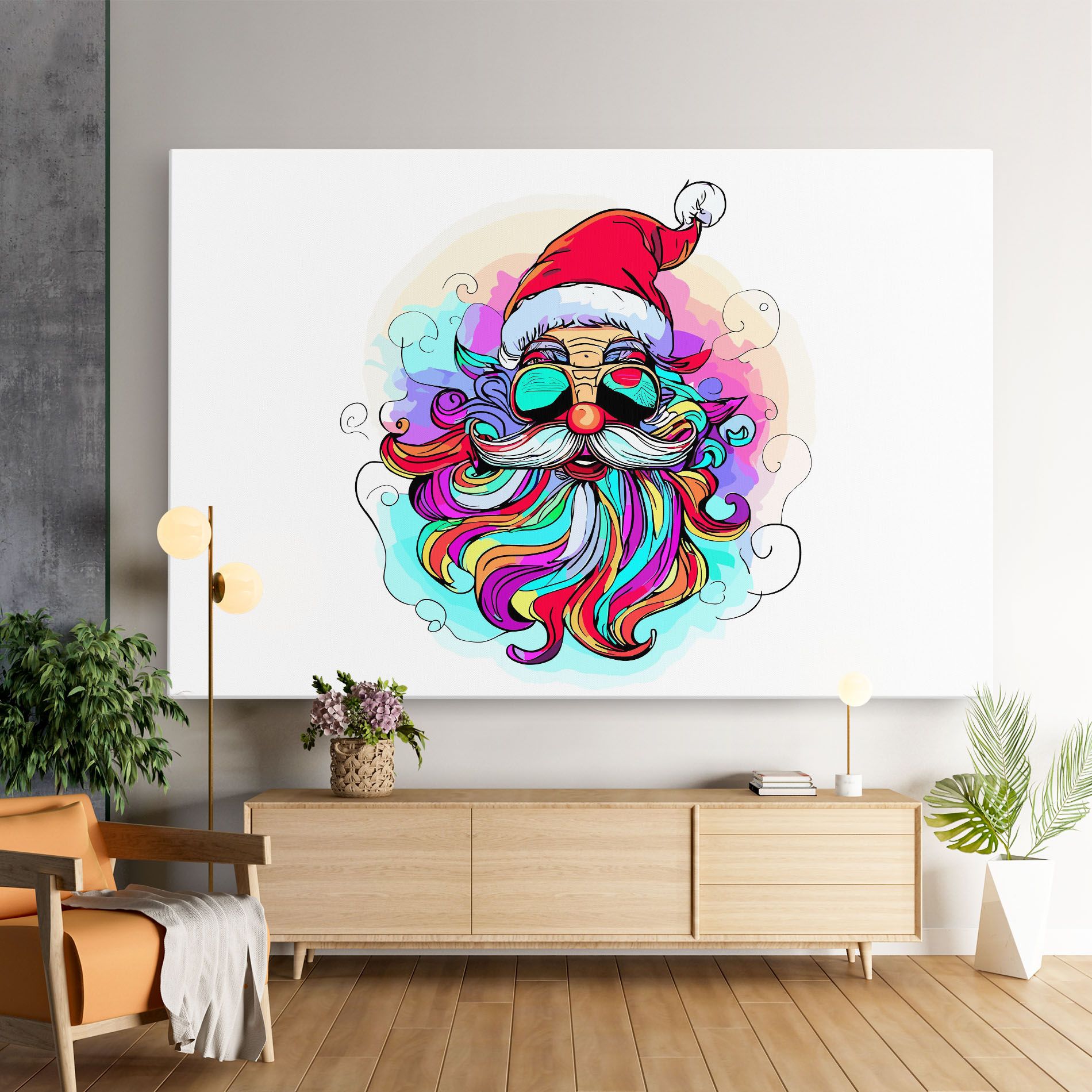Colorful Santa mockup 9