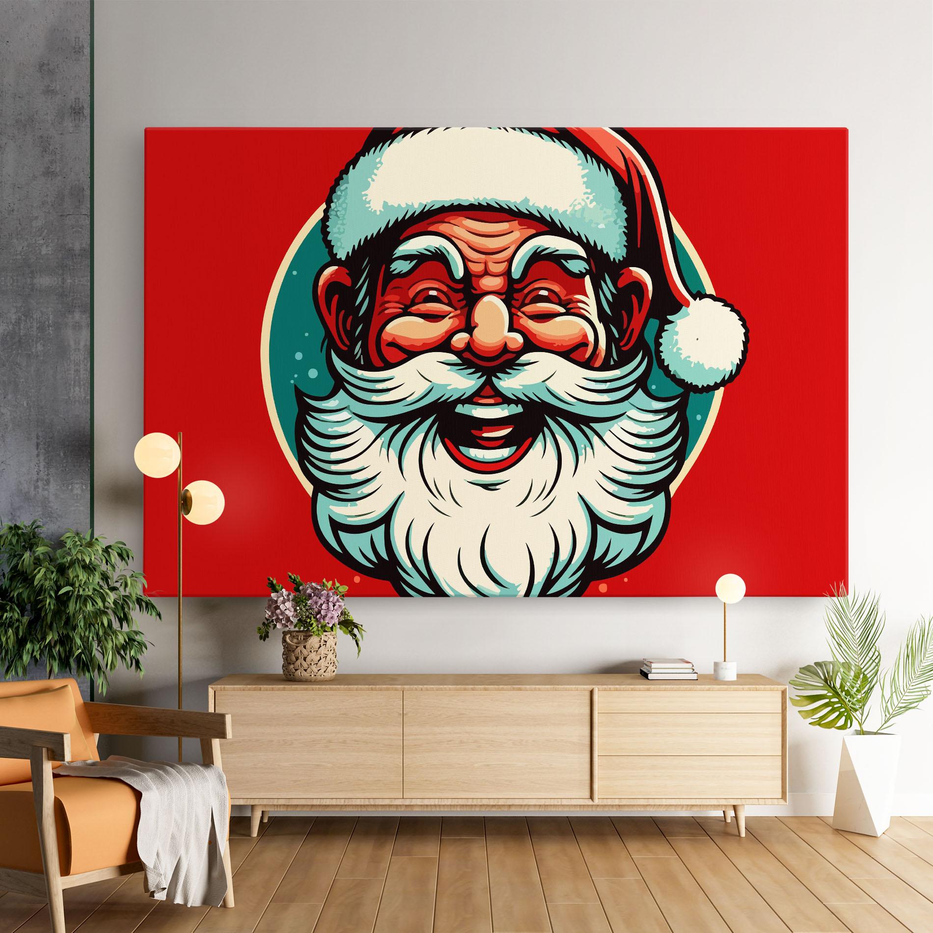 Картина на платно Crazy Smile mockup 9