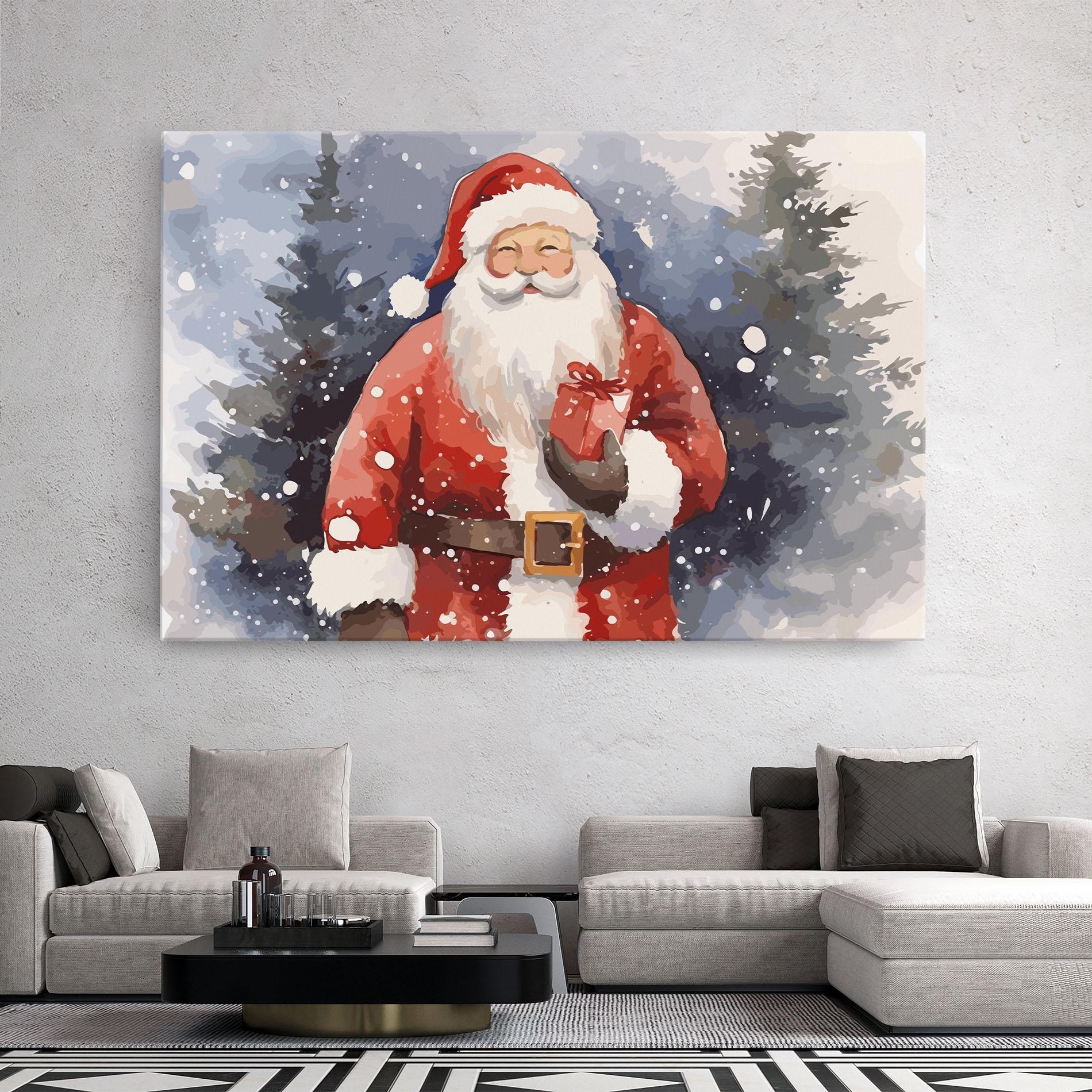 Картина на платно Holding Gift mockup 2