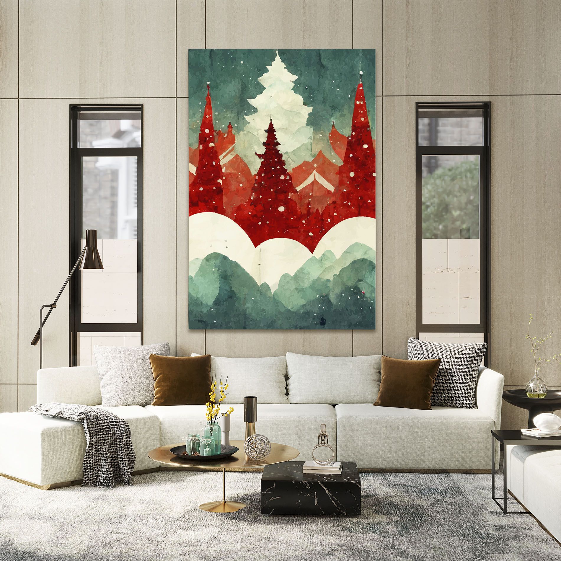 Christmas Landscape mockup 2