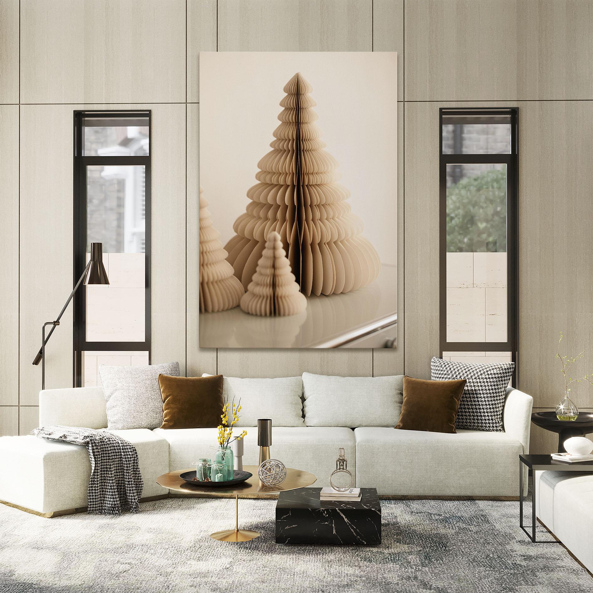 Картина на платно Paper Tree mockup 2