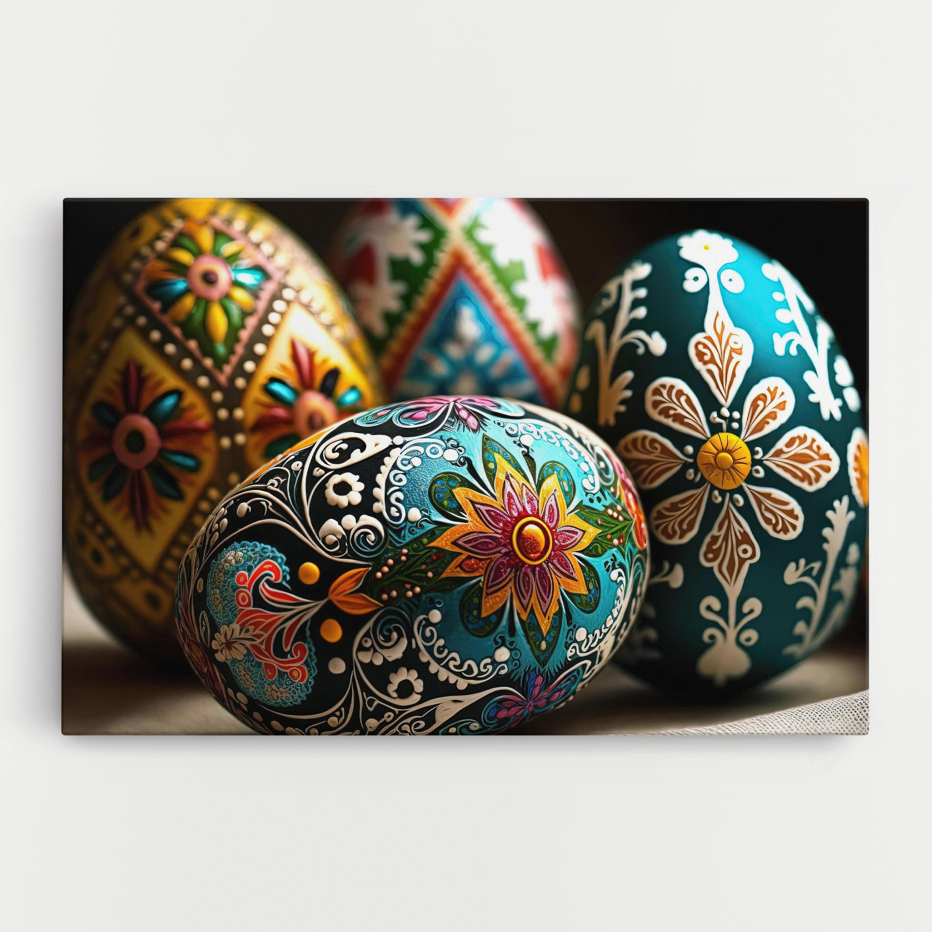 Картина на платно Easter Eggs Ornament mockup 0