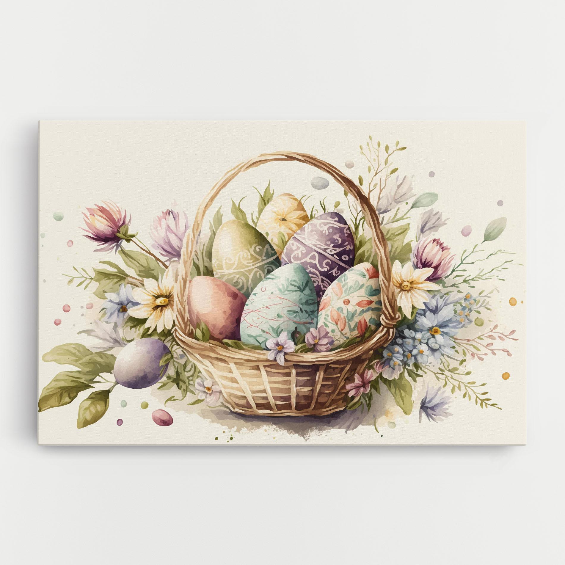 Картина на платно Eggs Basket mockup 0