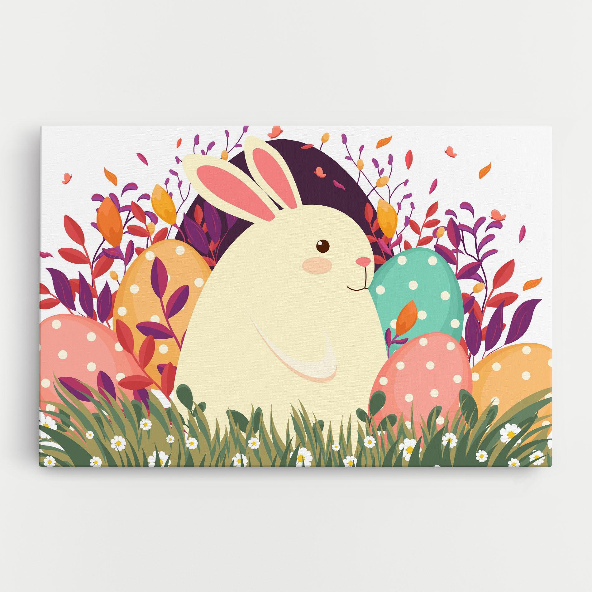 Картина на платно Friendly Bunny mockup 0