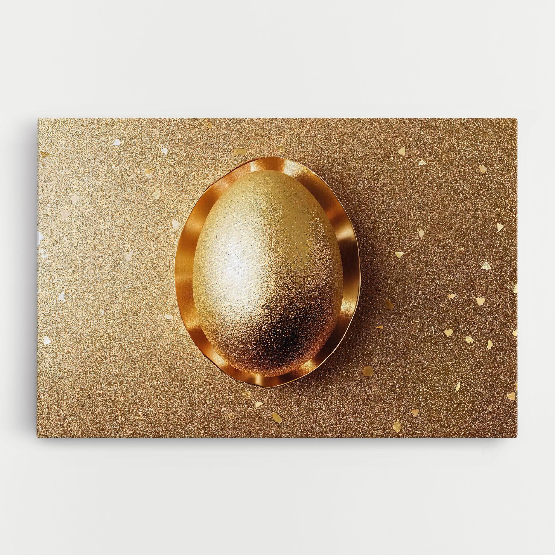 Картина на платно Golden Egg Chocolate mockup 0