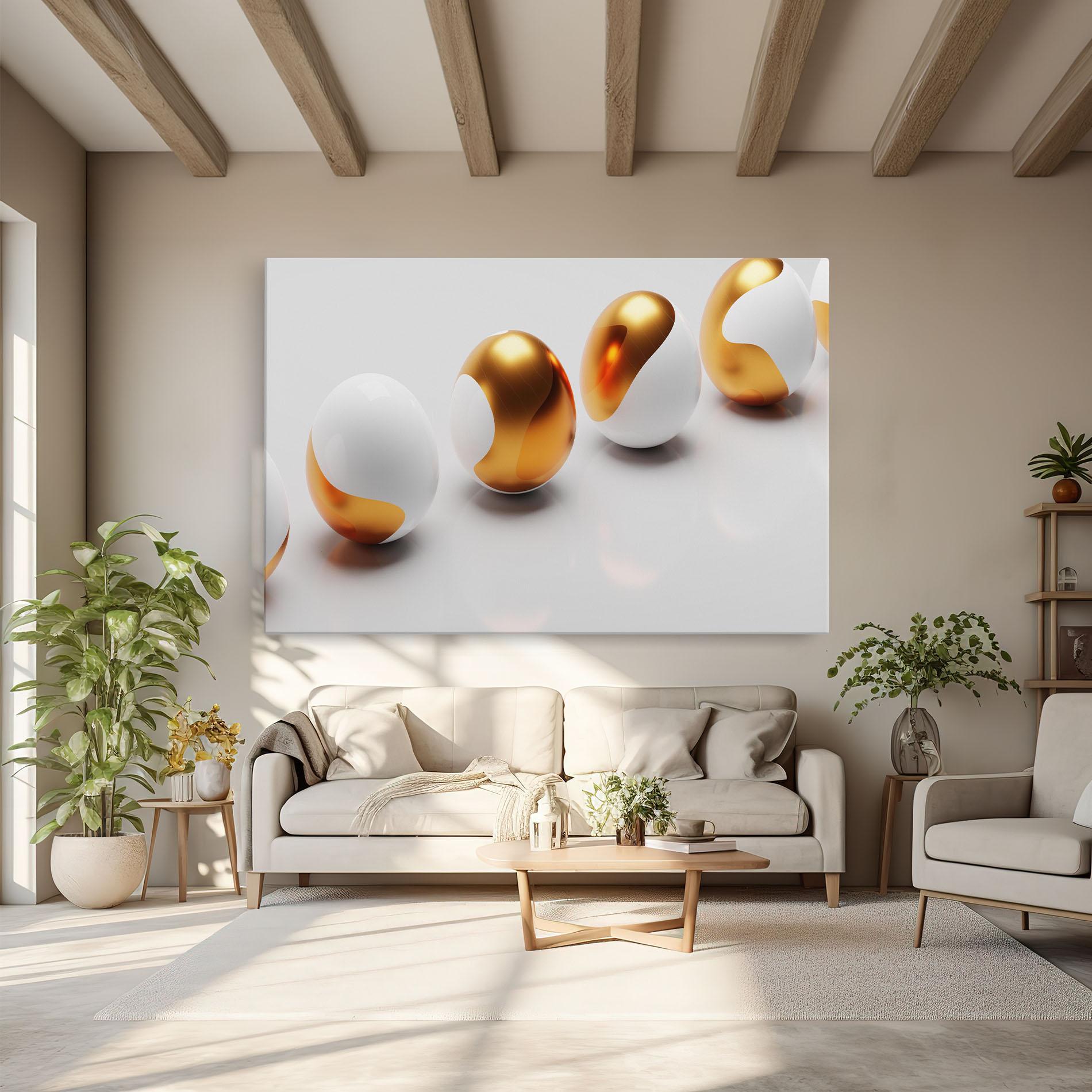 Картина на платно Elegant Easter Eggs mockup 6