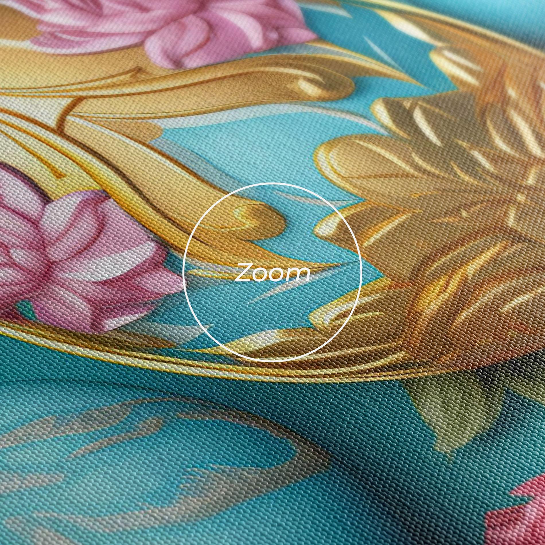 Картина на платно Blue Pink Easter Egs mockup 3