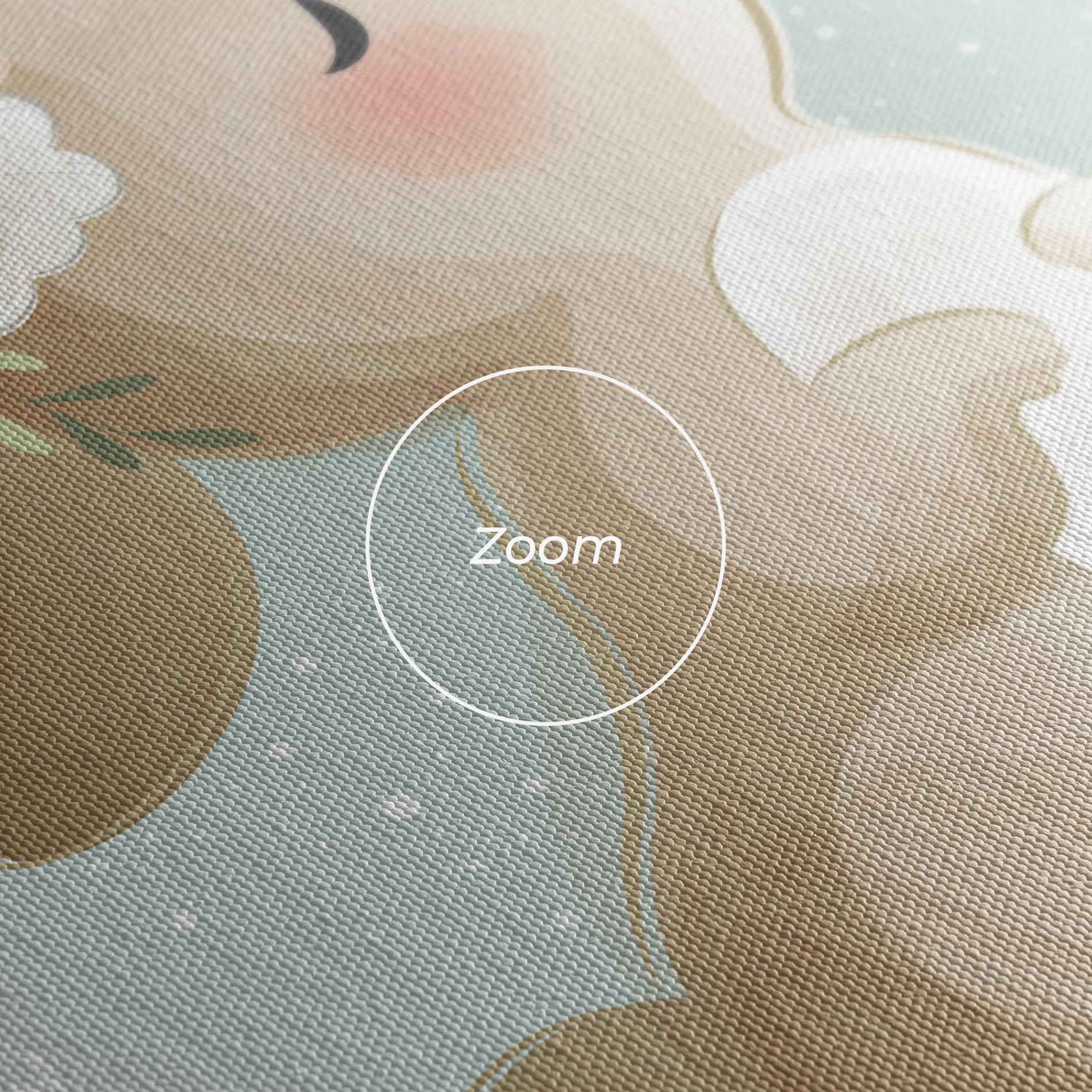 Картина на платно Butterfly On Bunny Nose mockup 3