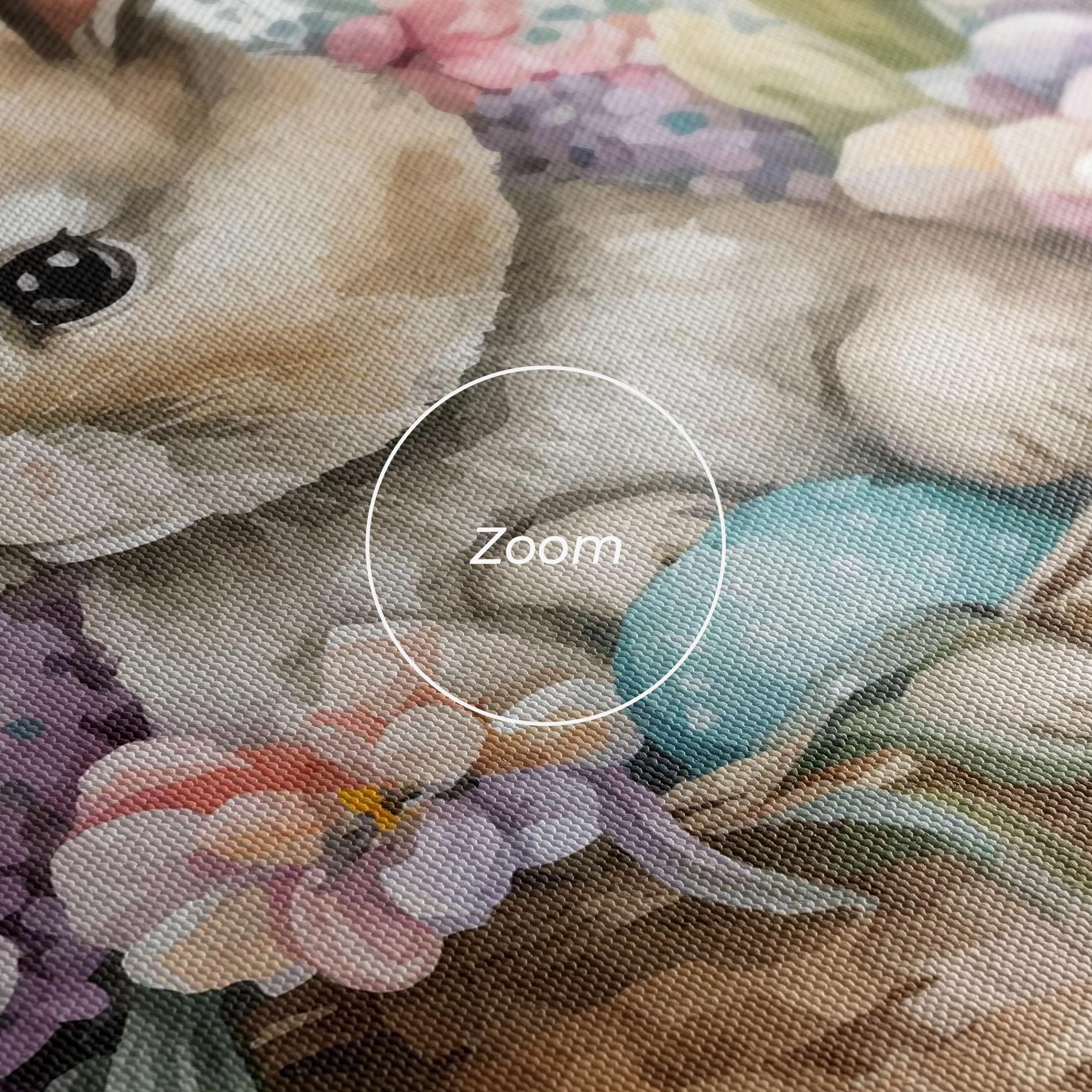 Картина на платно Cute Bunny In Basket mockup 3