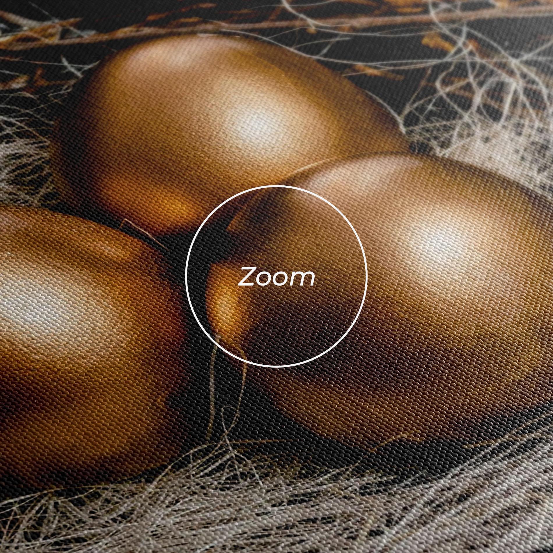Картина на платно Pretty Golden Easter Eggs mockup 3