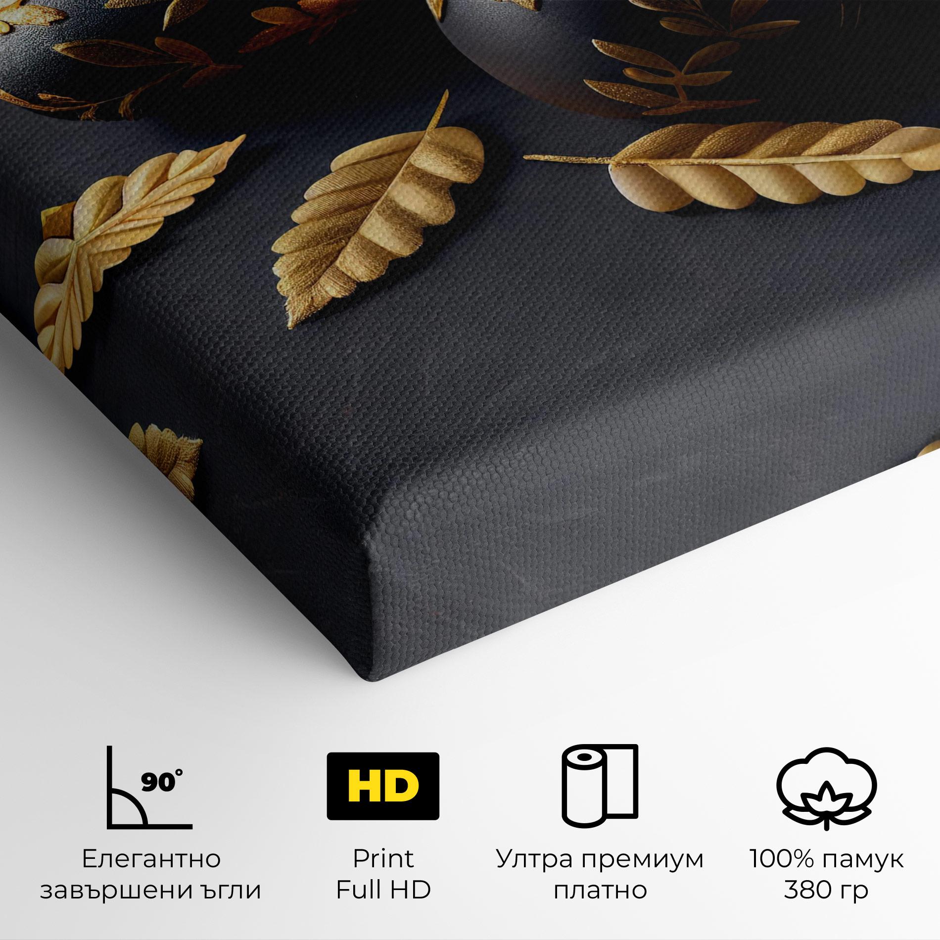 Картина на платно Black Gold Egs mockup 4