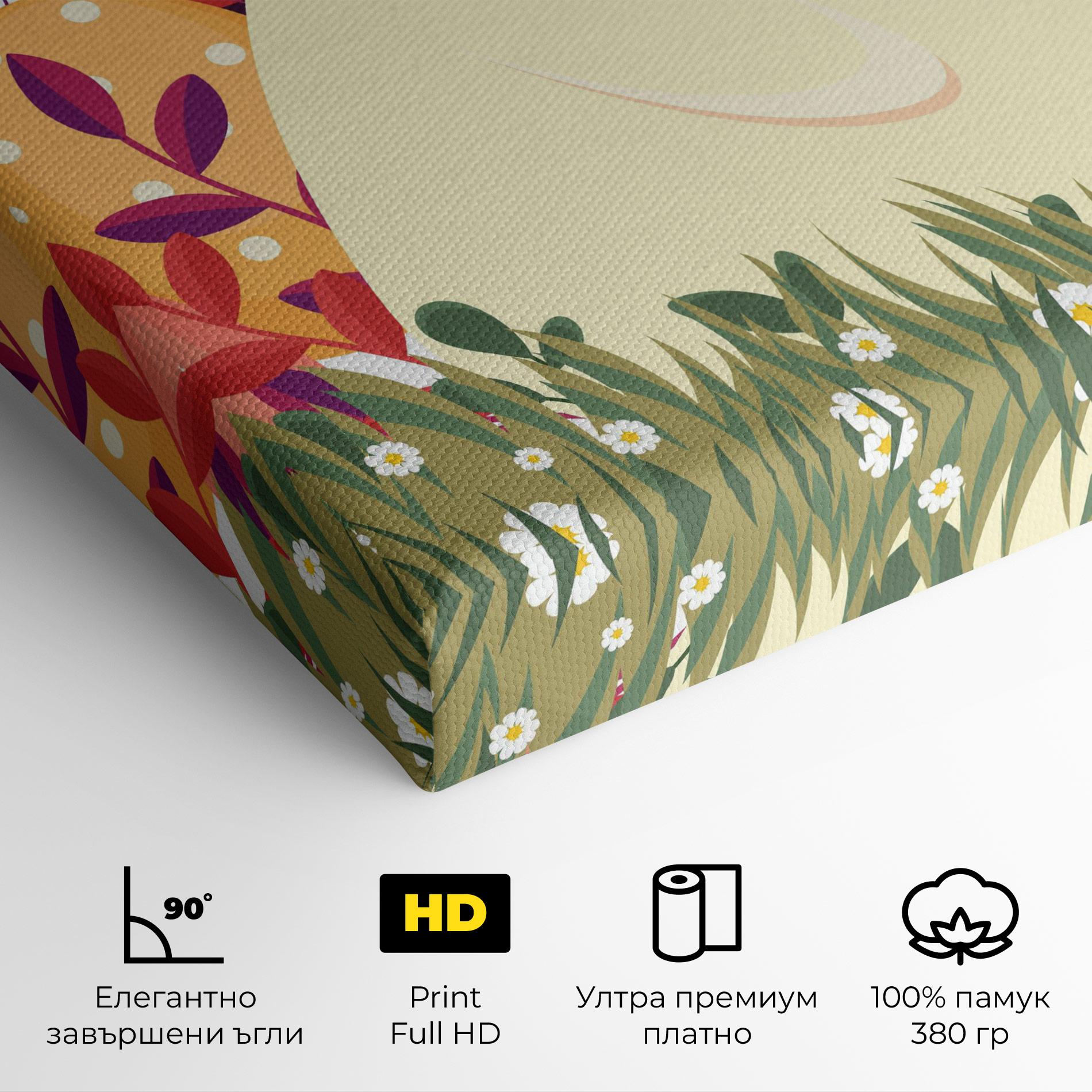 Картина на платно Friendly Bunny mockup 4