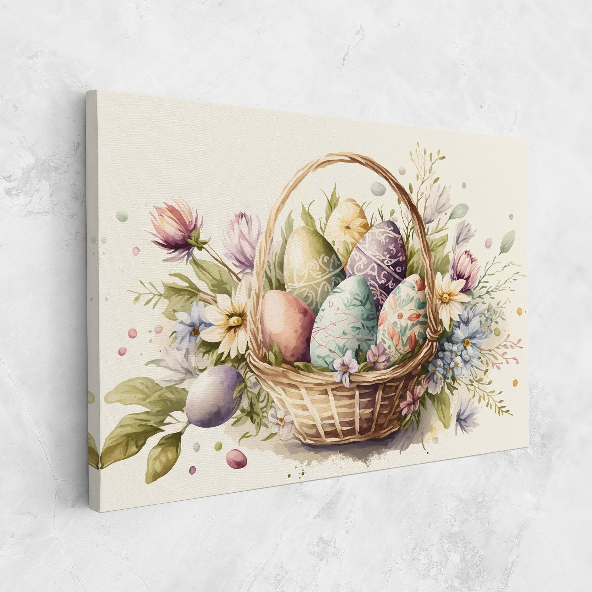 Картина на платно Eggs Basket mockup 1