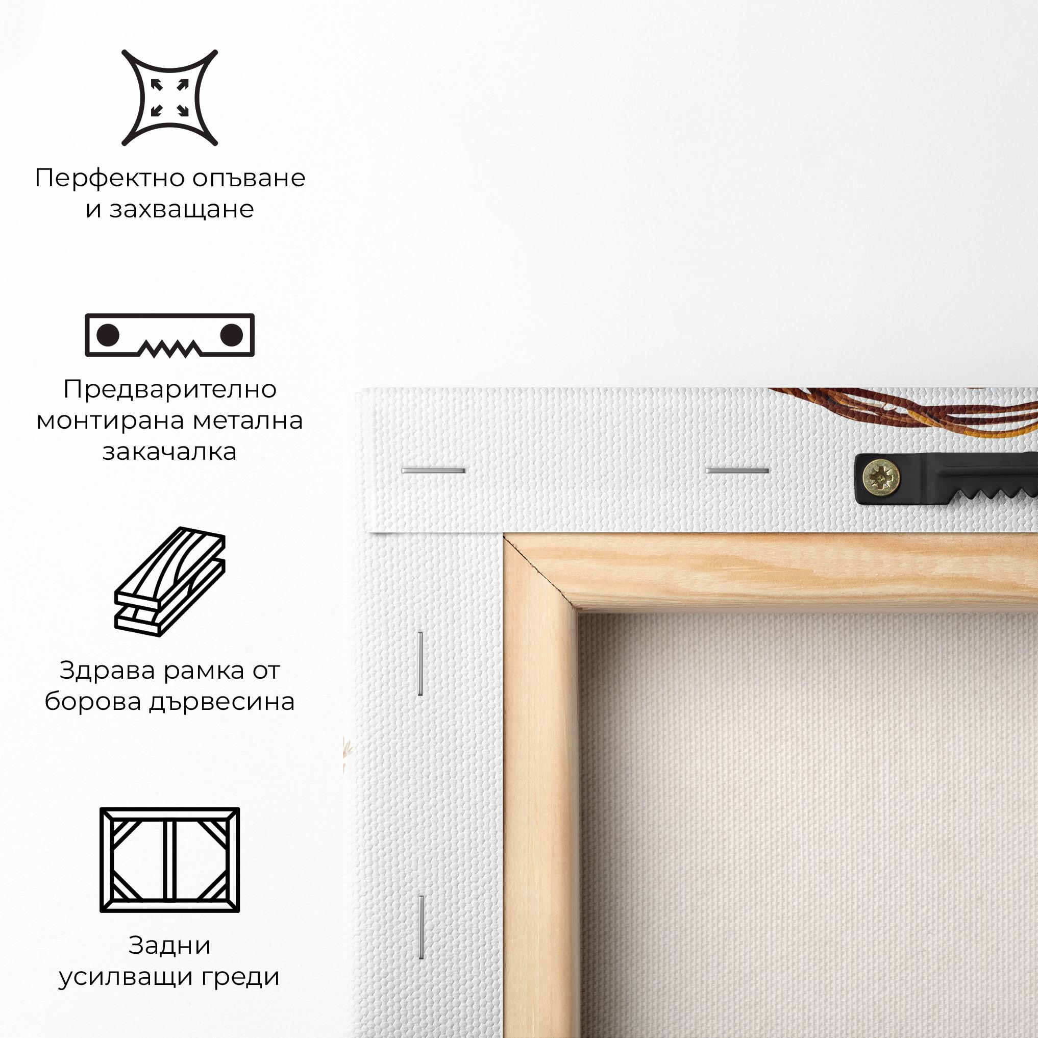 Картина на платно Bunny In Basket mockup 5