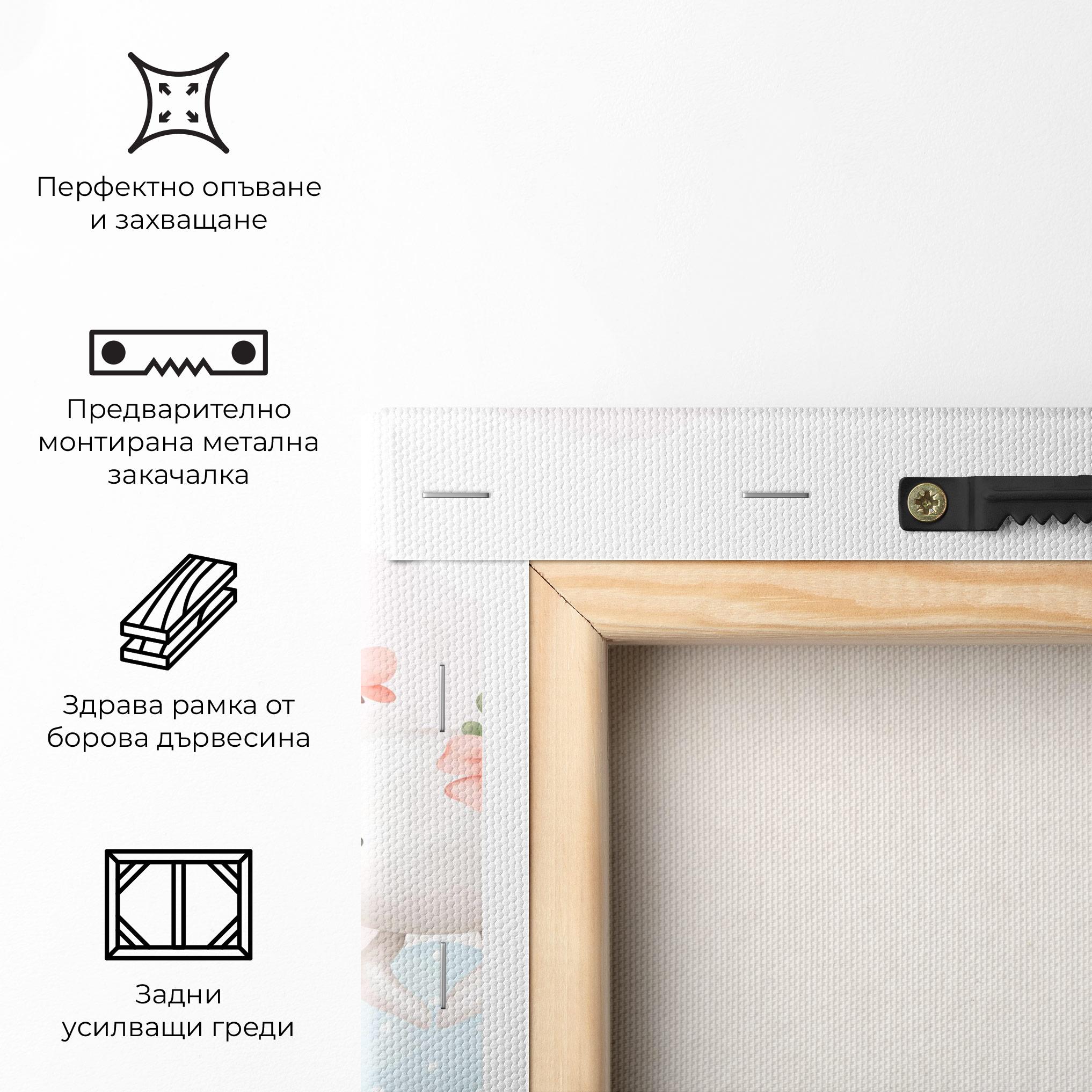 Картина на платно Bunny With Hat mockup 5