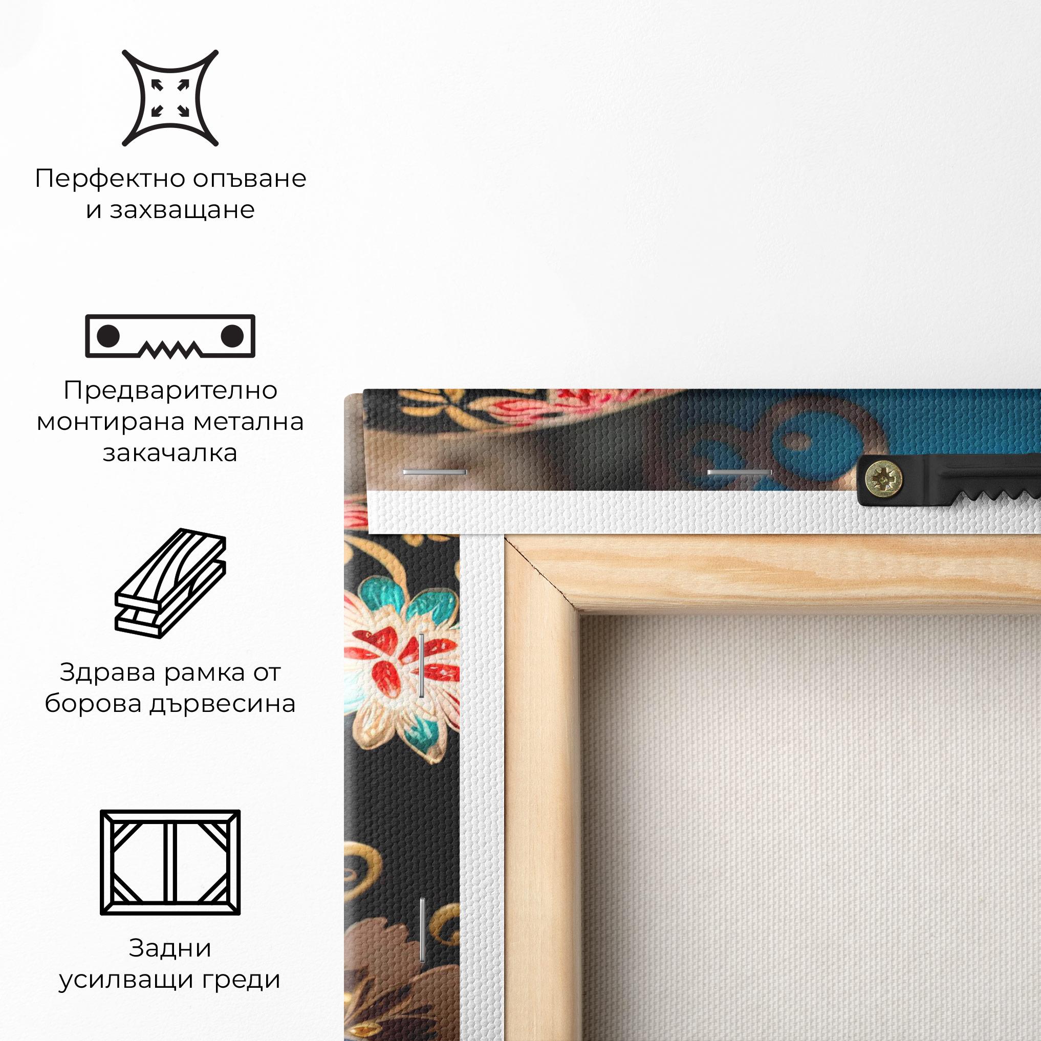 Картина на платно Close Up Painted Eggs mockup 5