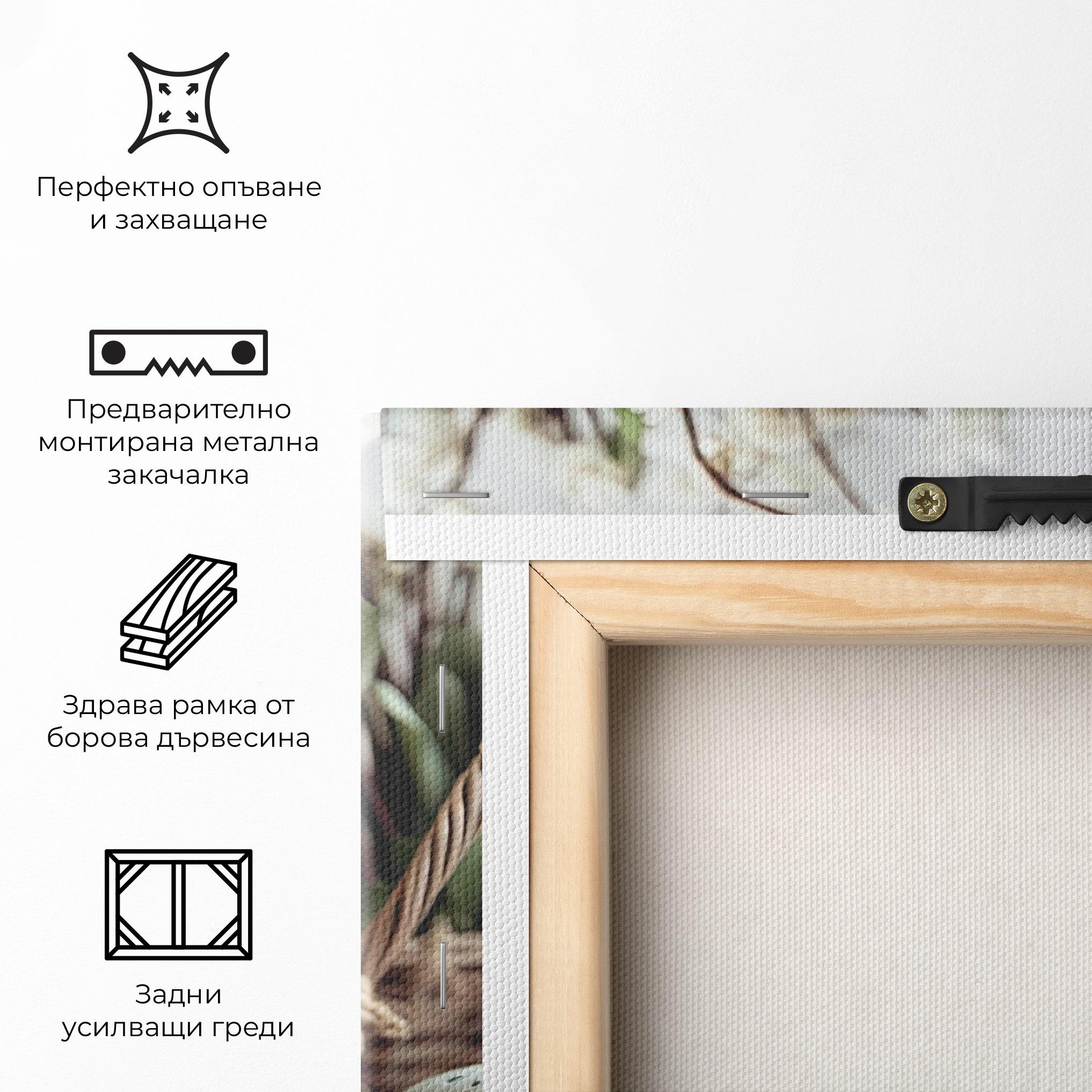 Картина на платно Cute White Easter Eggs mockup 5