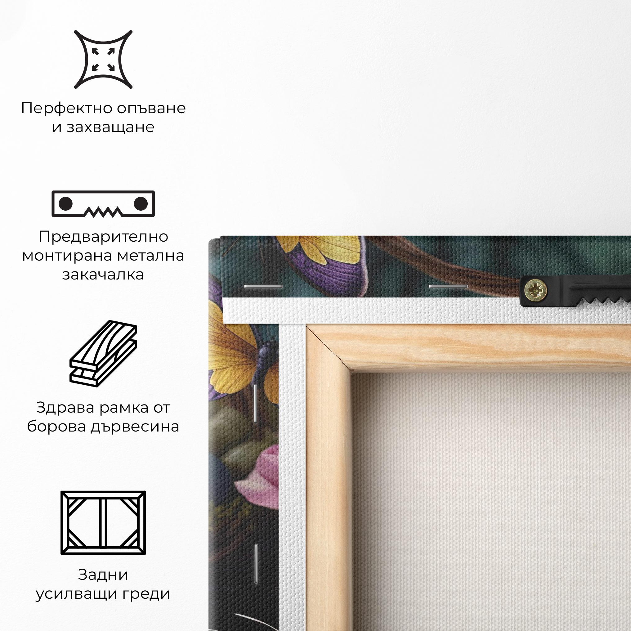 Картина на платно Easter Eggs Butterfly mockup 5