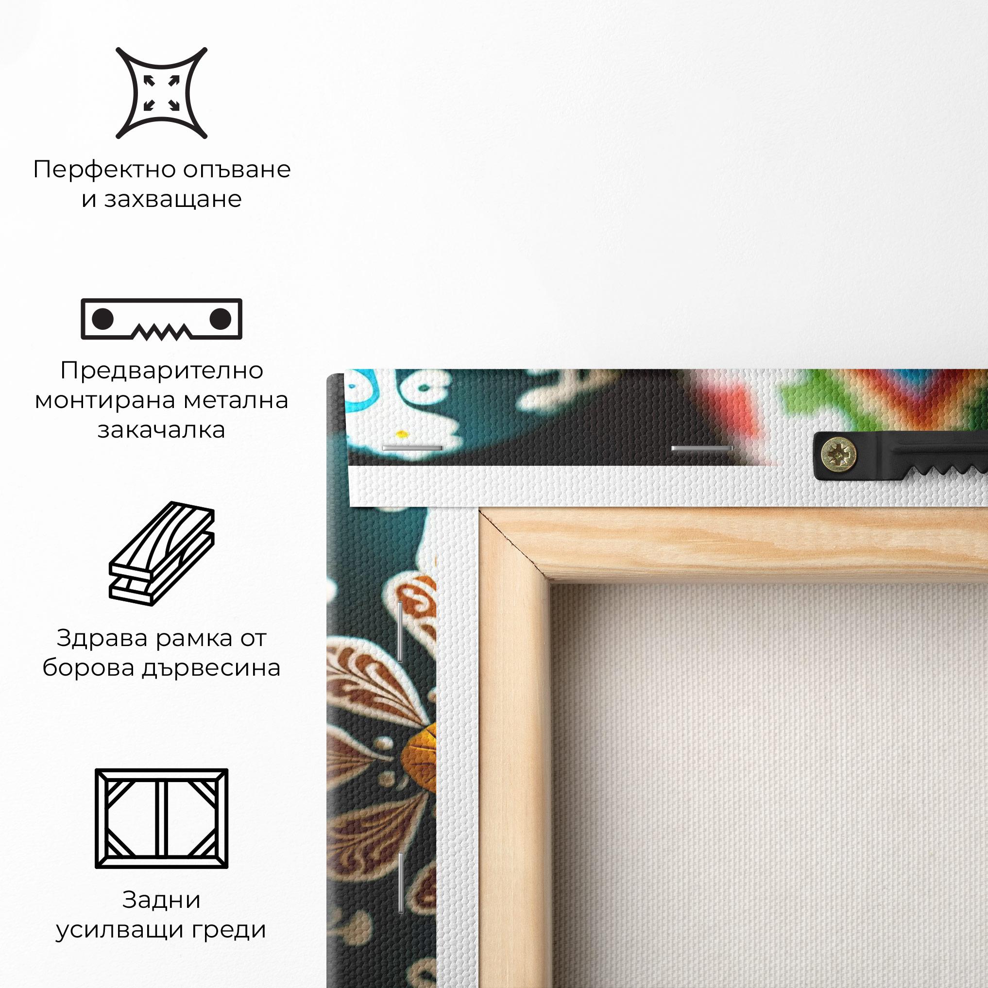 Картина на платно Easter Eggs Ornament mockup 5