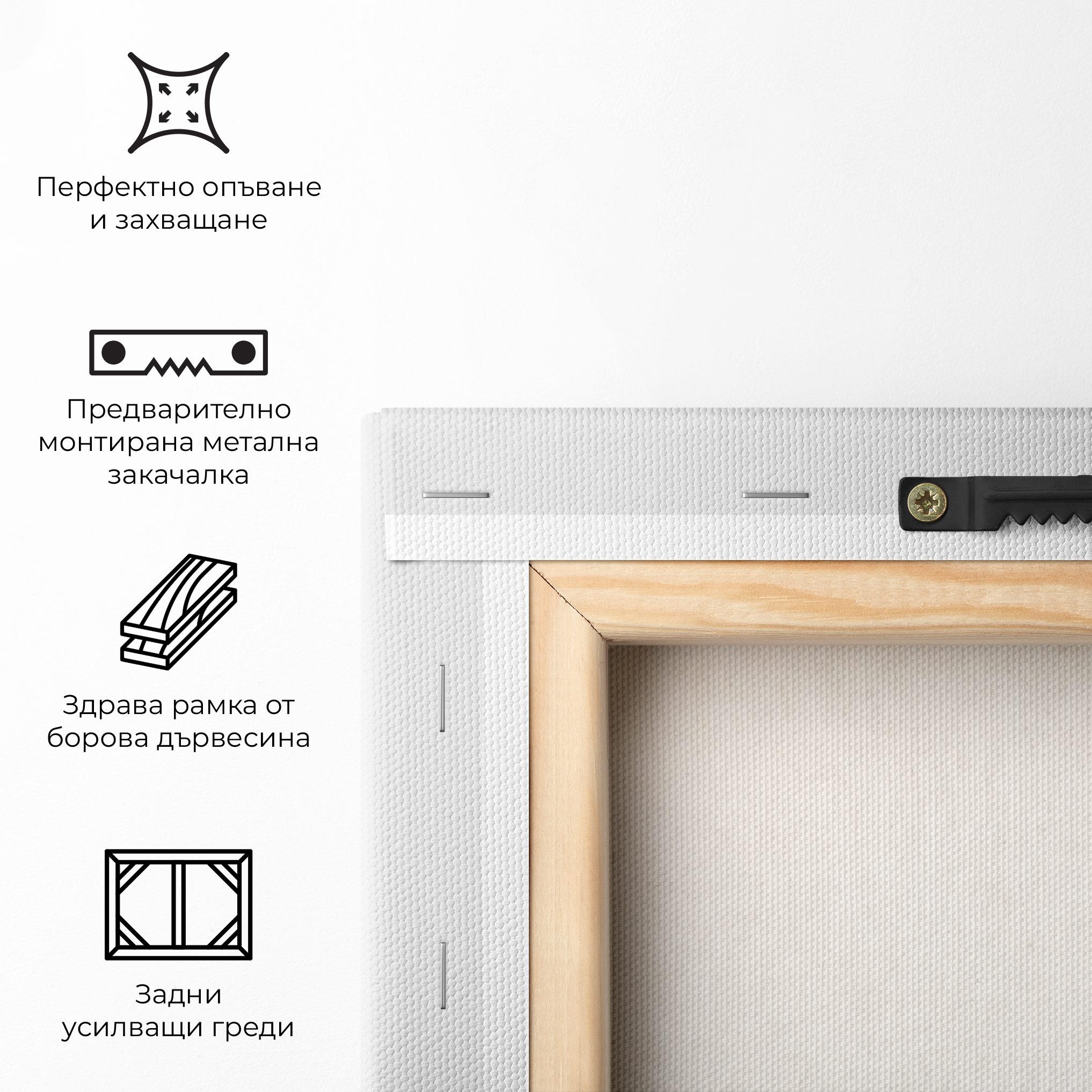 Картина на платно Easter Gold Eggs mockup 5