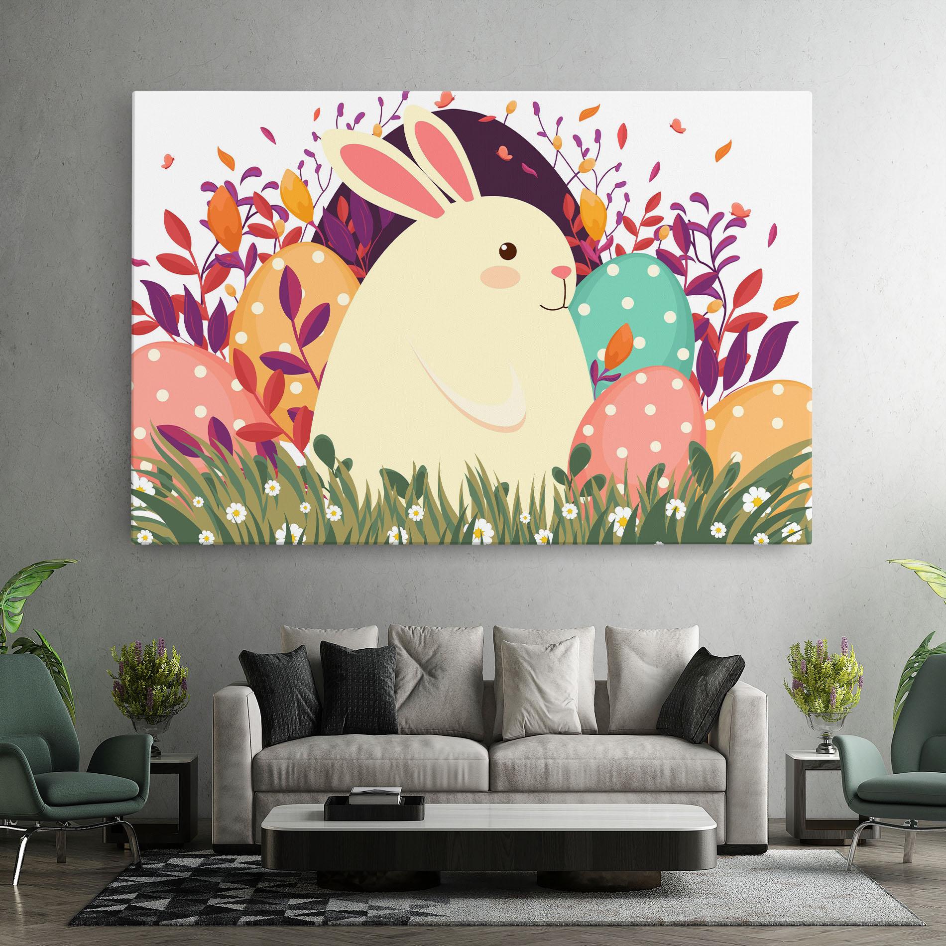 Картина на платно Friendly Bunny mockup 7