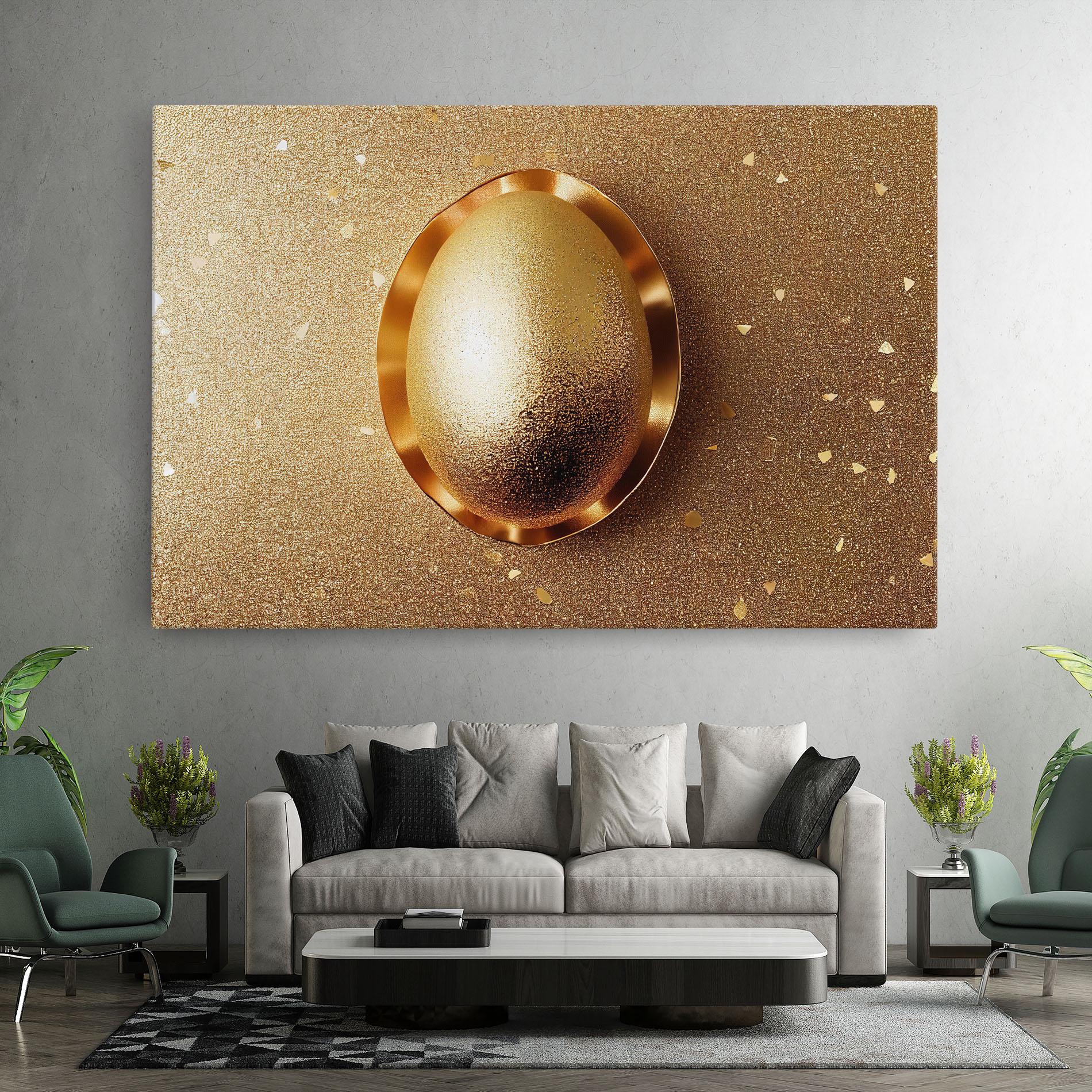 Картина на платно Golden Egg Chocolate mockup 7