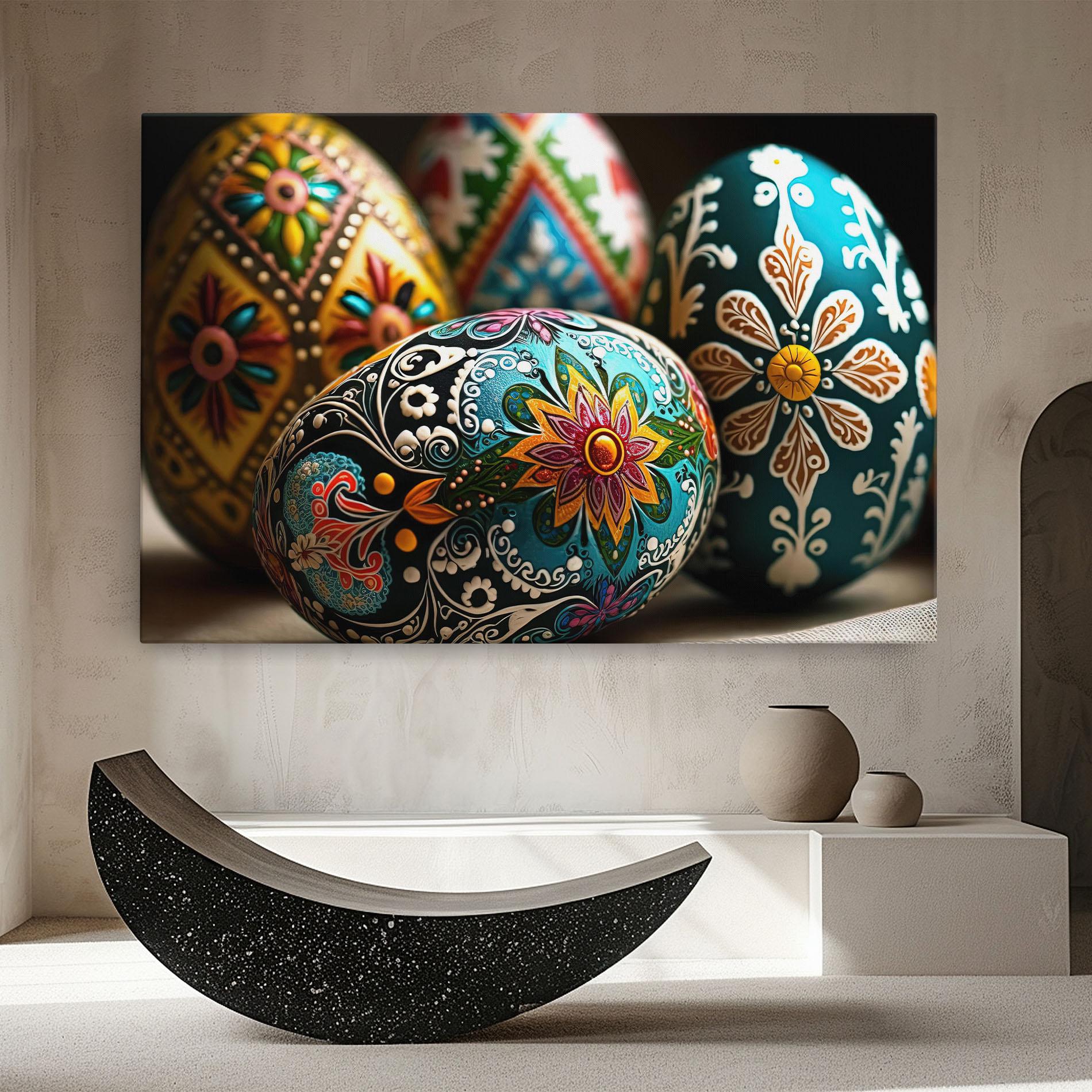 Картина на платно Easter Eggs Ornament mockup 8
