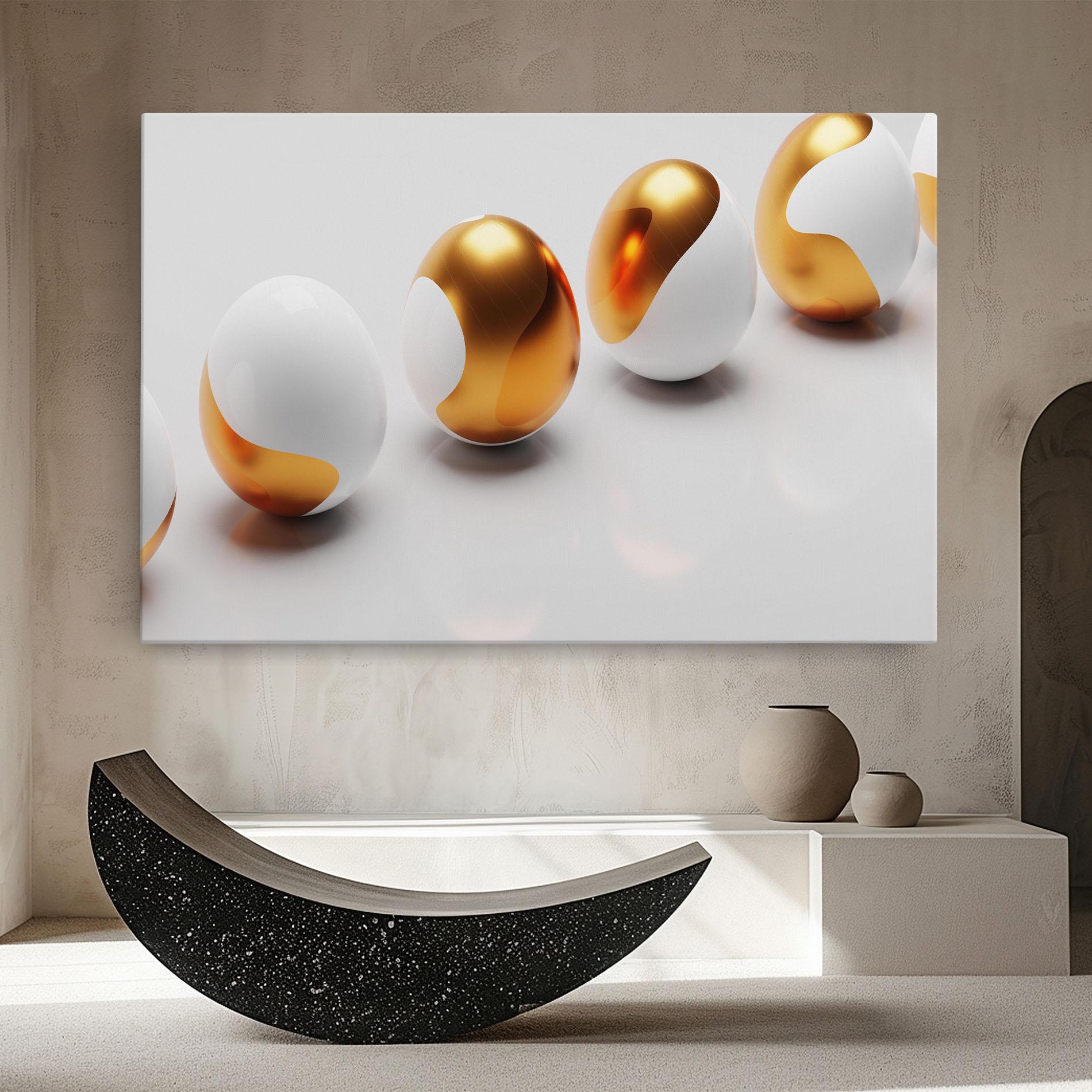 Картина на платно Elegant Easter Eggs mockup 8