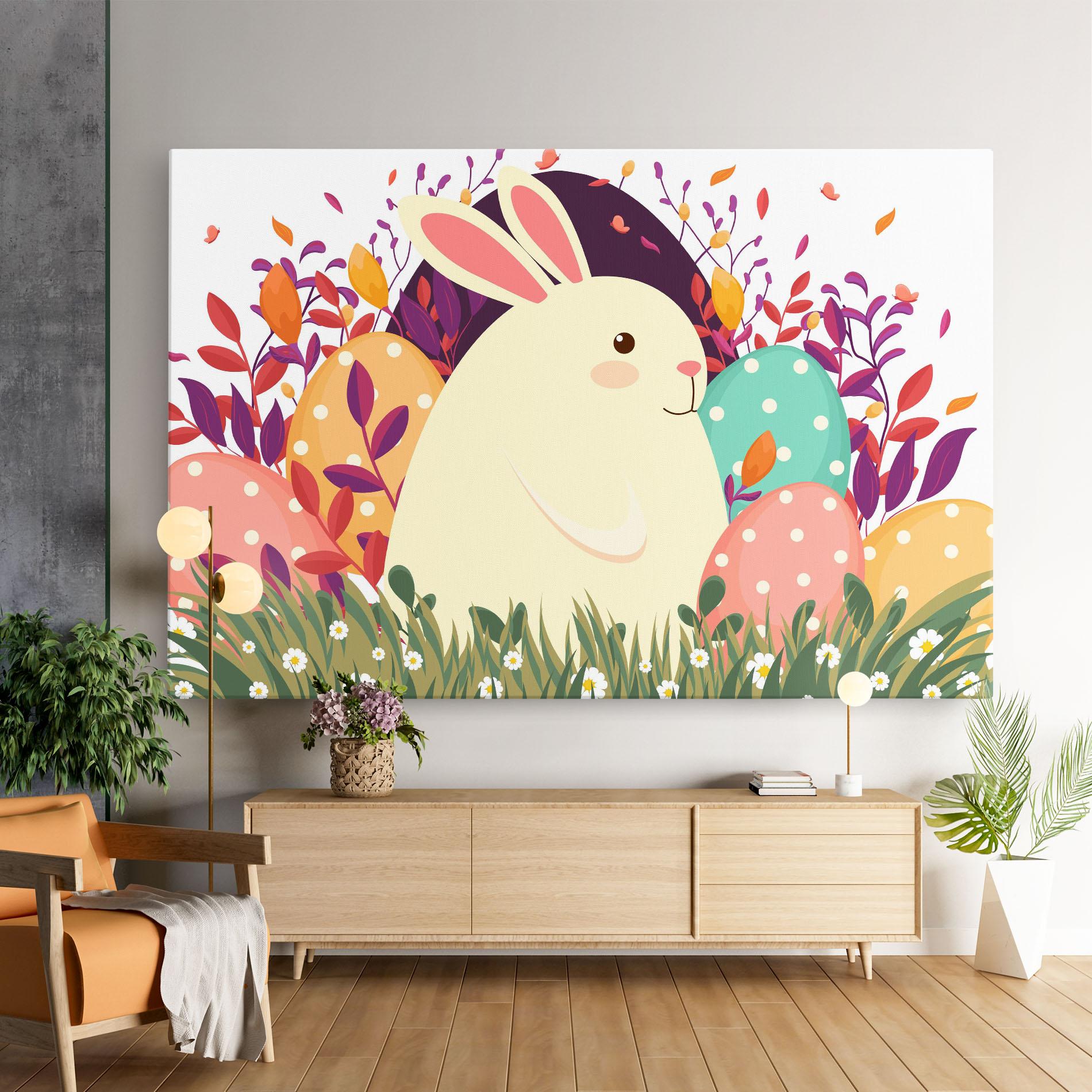 Картина на платно Friendly Bunny mockup 9