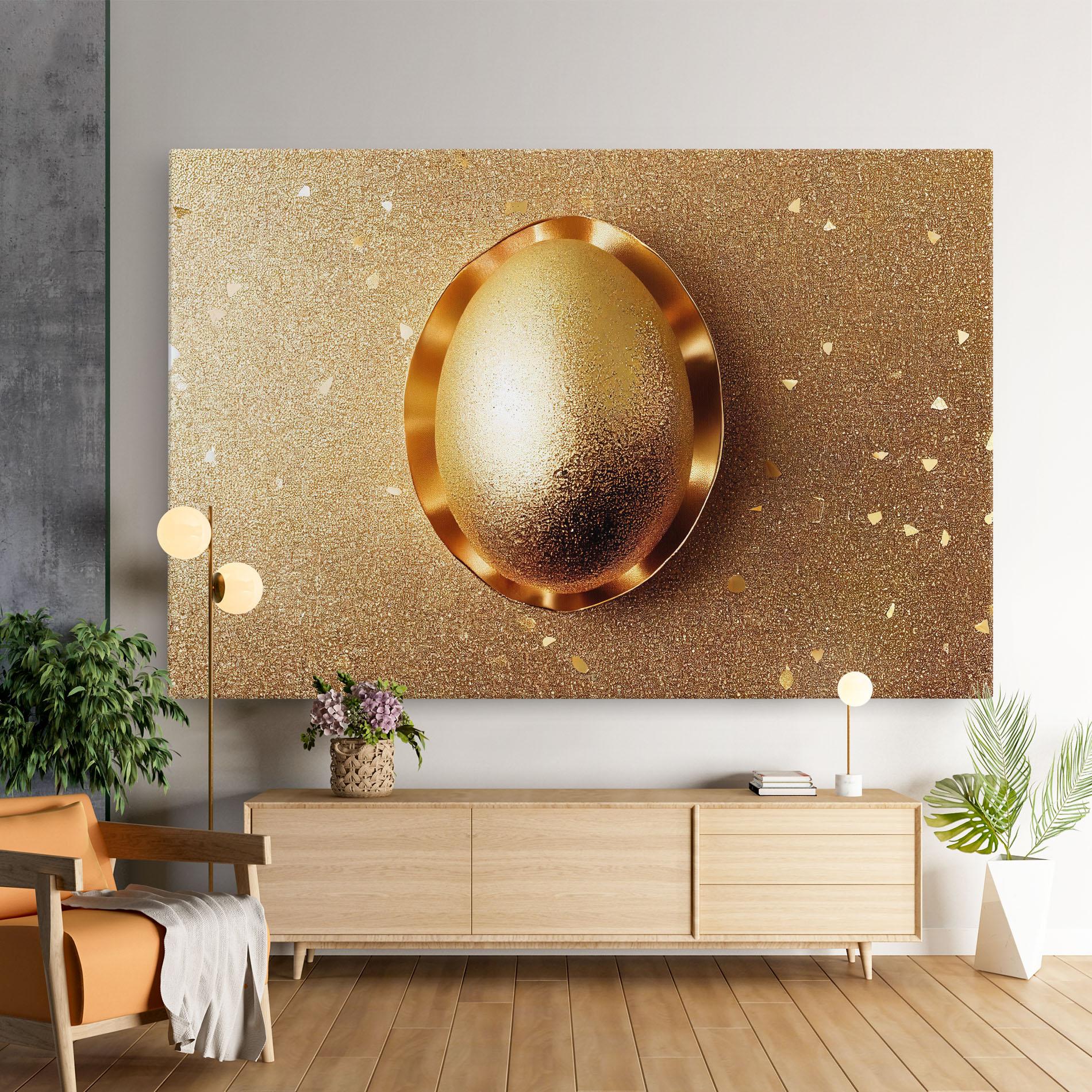 Картина на платно Golden Egg Chocolate mockup 9