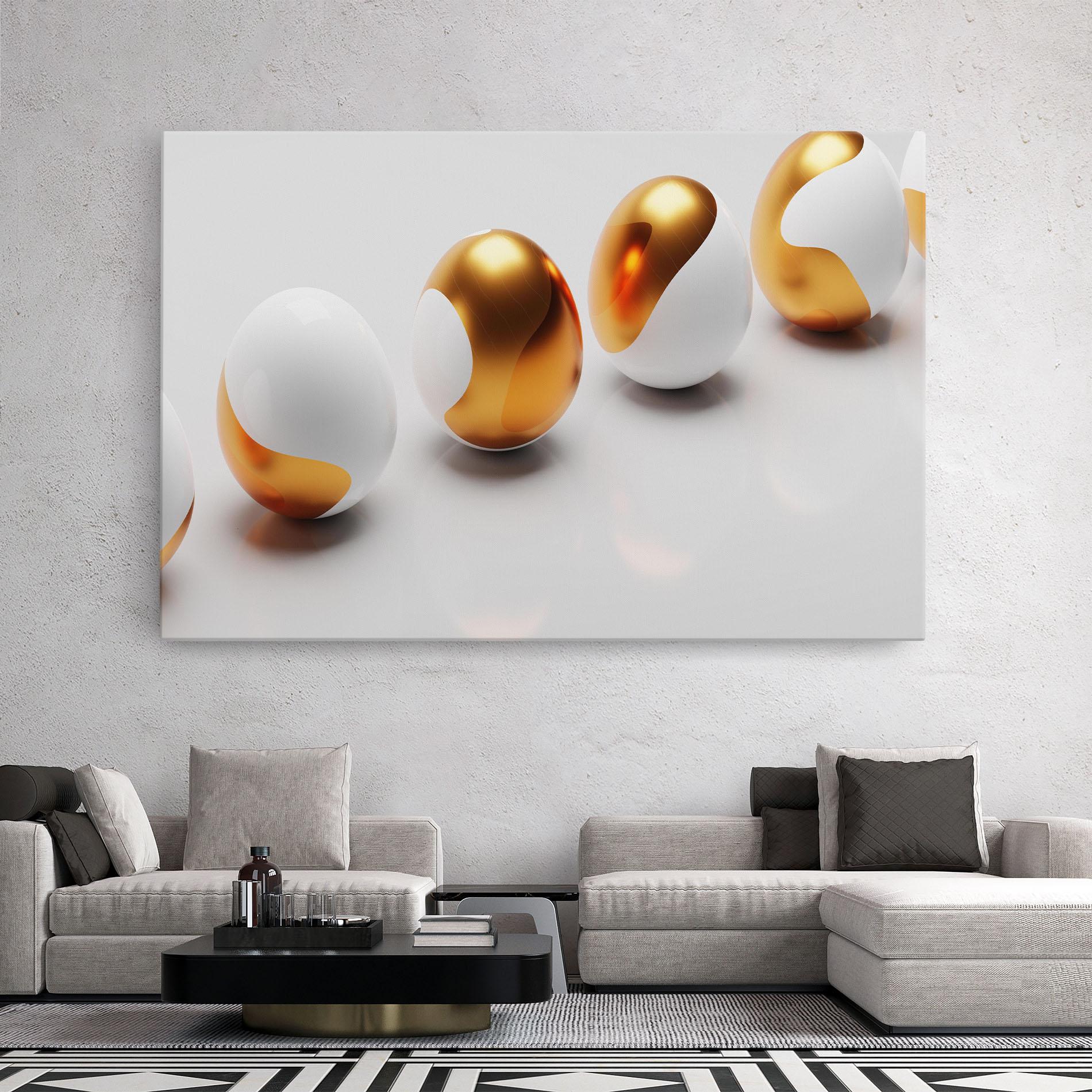 Картина на платно Elegant Easter Eggs mockup 2