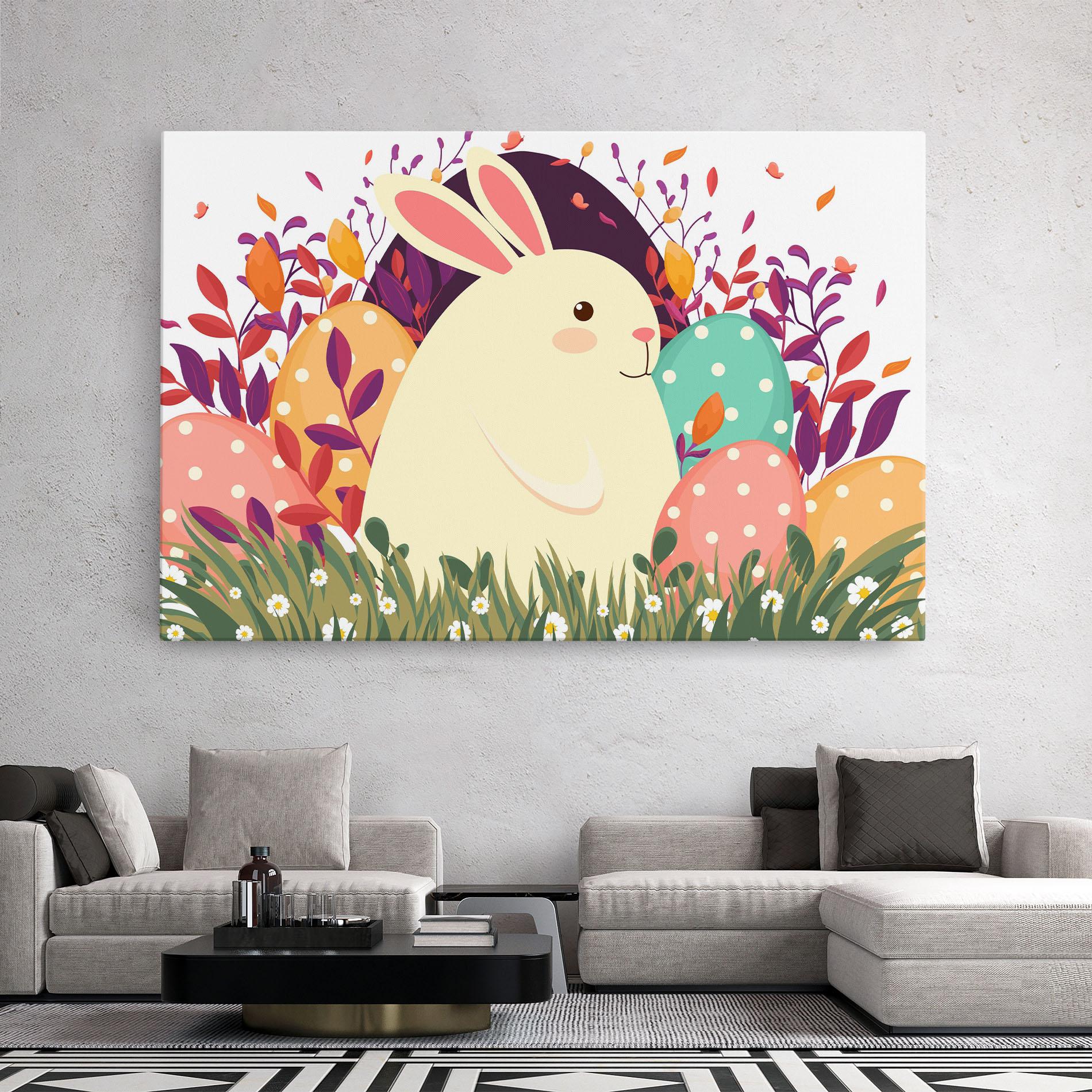 Картина на платно Friendly Bunny mockup 2